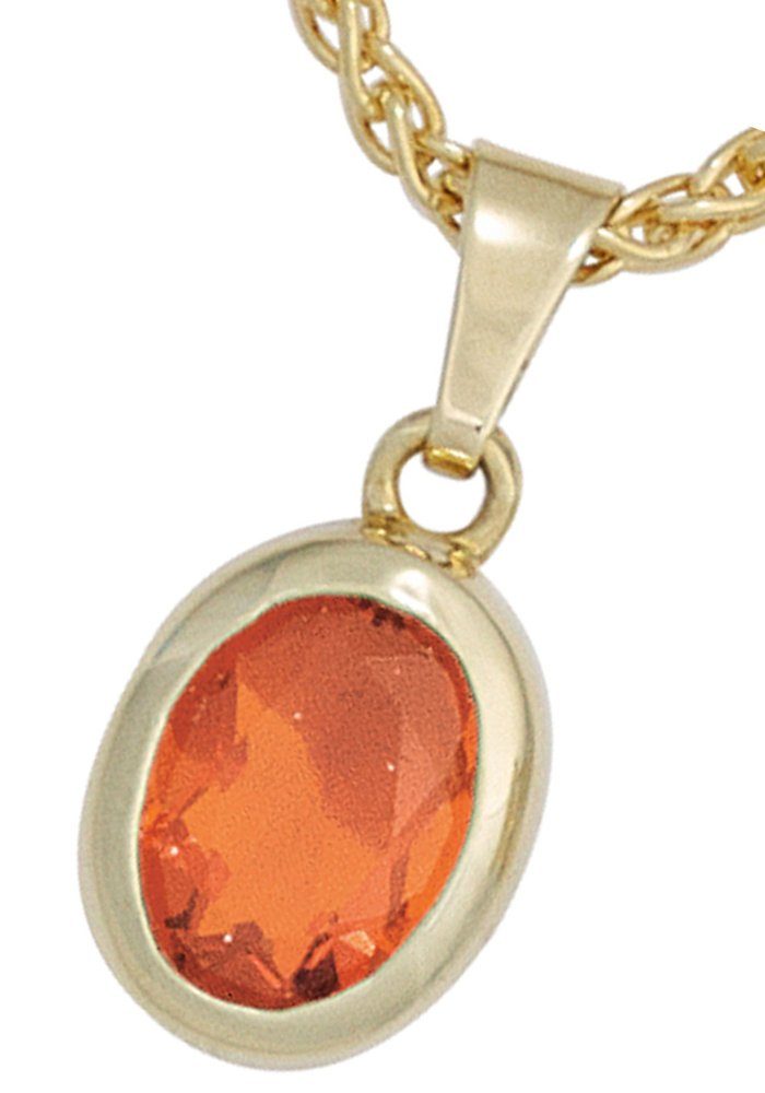 JOBO Kettenanhänger Anhänger oval, 585... JOBO Kettenanhänger Anhänger oval, 585...