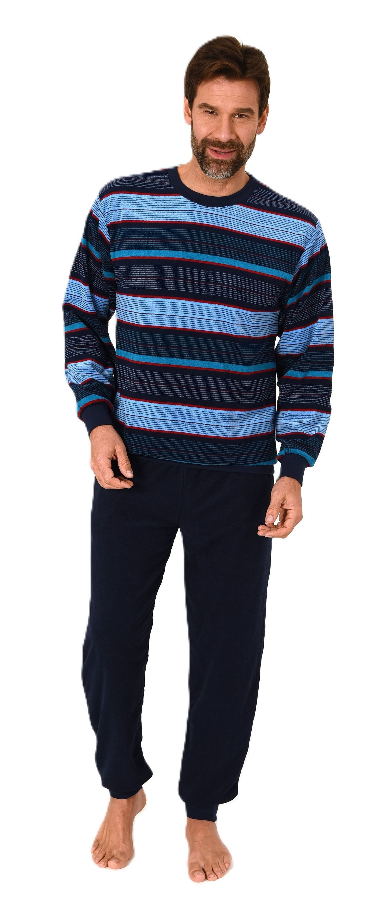 Normann Pyjama Normann Herren Frottee Schlafanzug günstig online kaufen