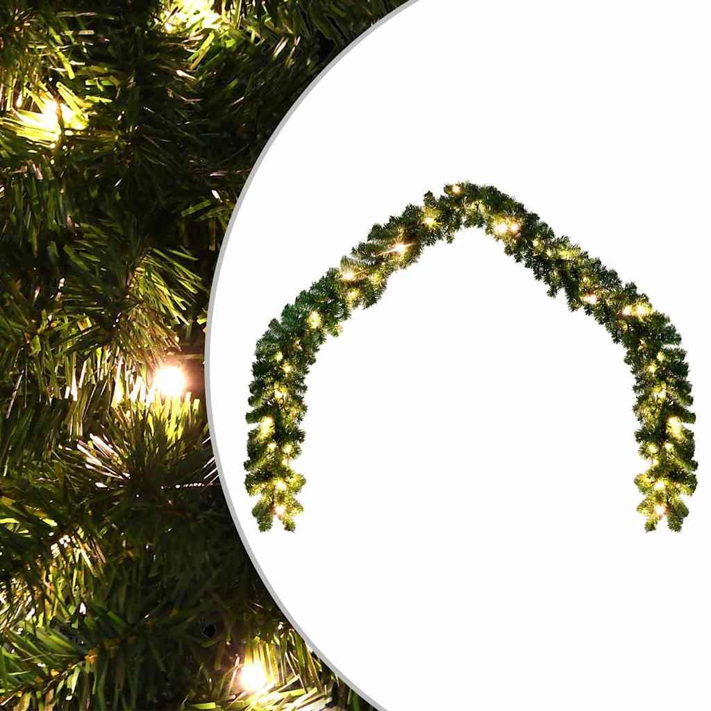 furnicato Girlanden Weihnachtsgirlande 5 m mit 75 warmweißen LEDs und 8 Lichteffekten (1-tlg)