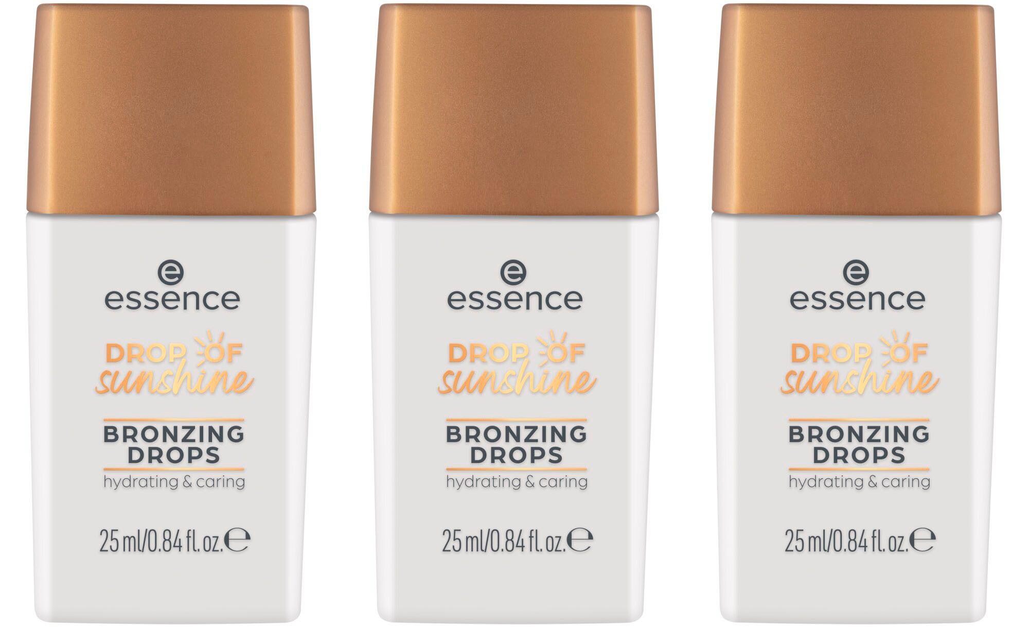 Essence Bronzer-Puder DROP OF sunshine BRONZING DROPS, 3-tlg., mit Glycerin