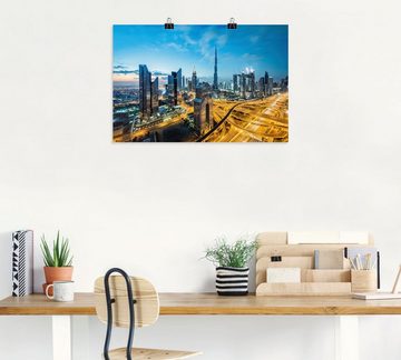Artland Wandbild Dubai, Bilder von Asien (1 St), als Leinwandbild, Poster in verschied. Größen