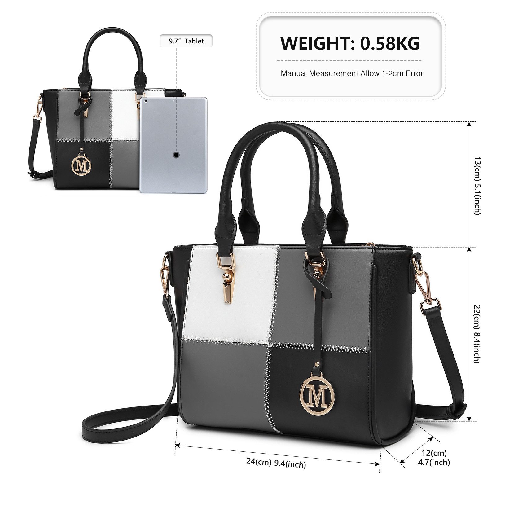 Miss Lulu Schultertasche Damen-Handtasche PU-Leder Umhängetasche günstig online kaufen