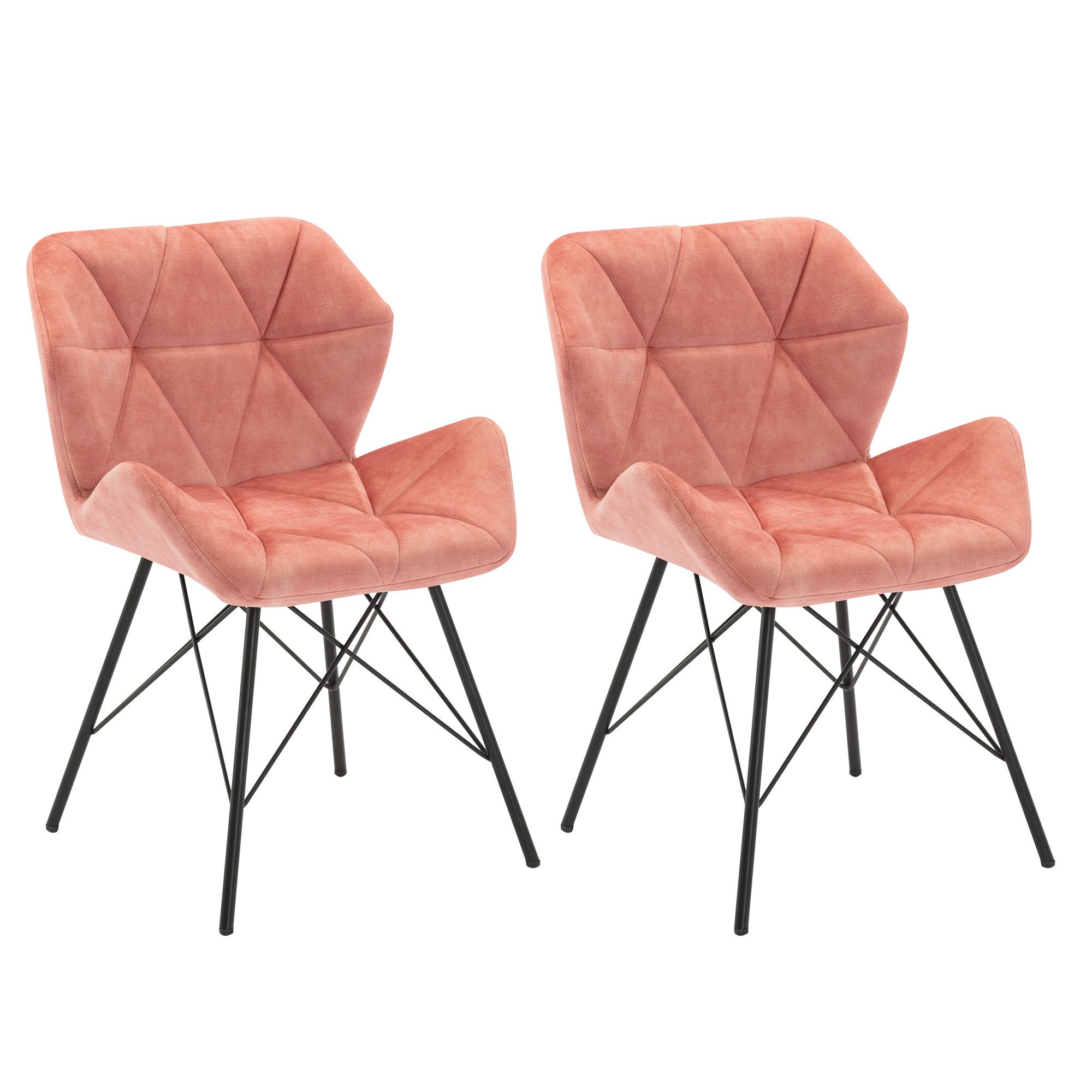 Duhome Esszimmerstuhl, (2er-Set), Metallbeine, Sessel mit günstig online kaufen