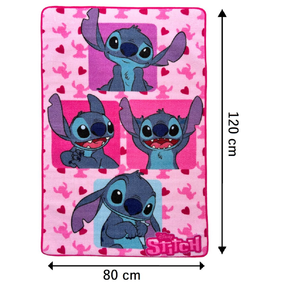 Lilo & Stitch Kinderteppich Teppich Ideal für Spielzeit und Dekoration im Kinderzimmer 120 x 80 cm – Bild 2 von 2