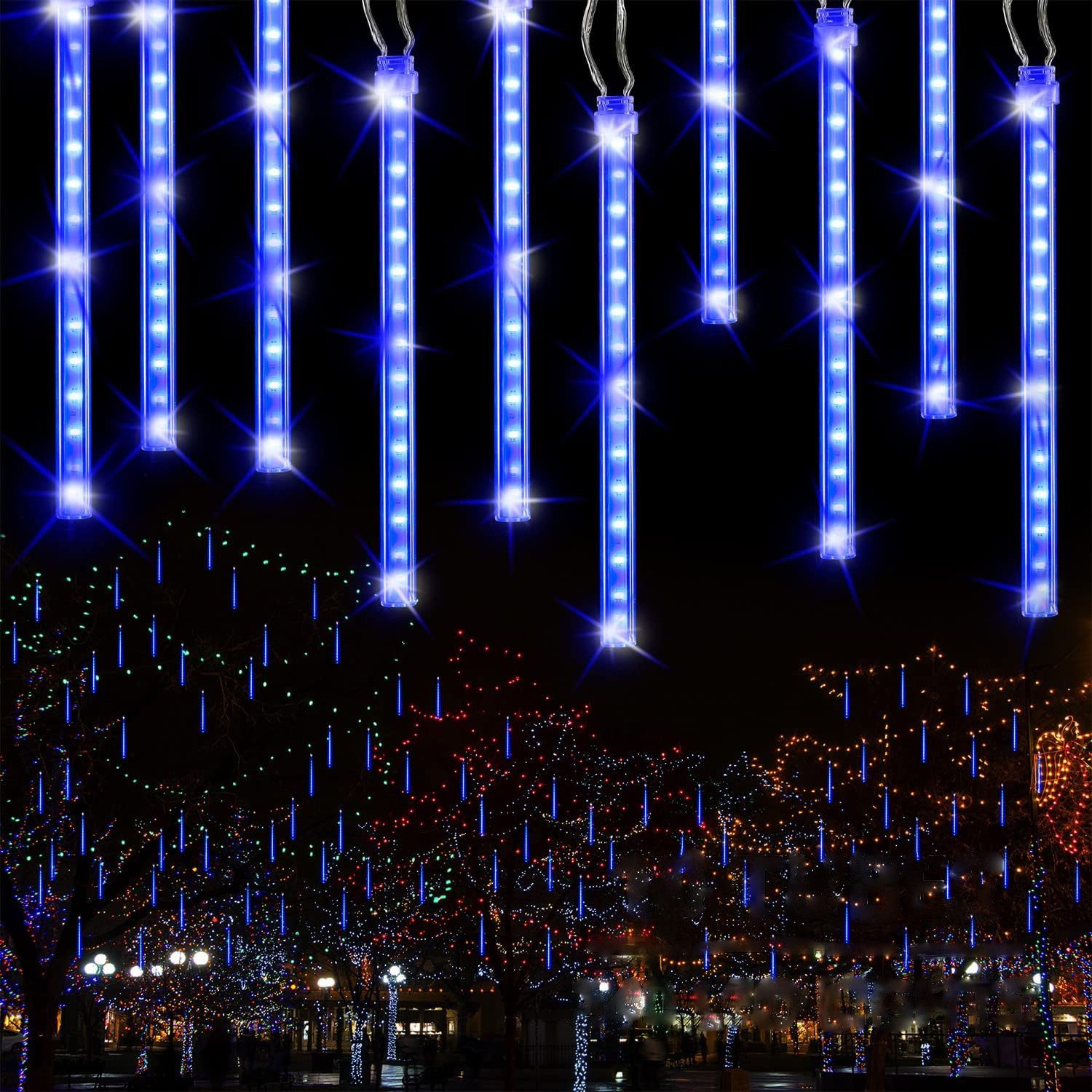 SERBASIC Lichterkette Meteorschauer Regen Lichter, Weihnachtsbeleuchtung Sc günstig online kaufen
