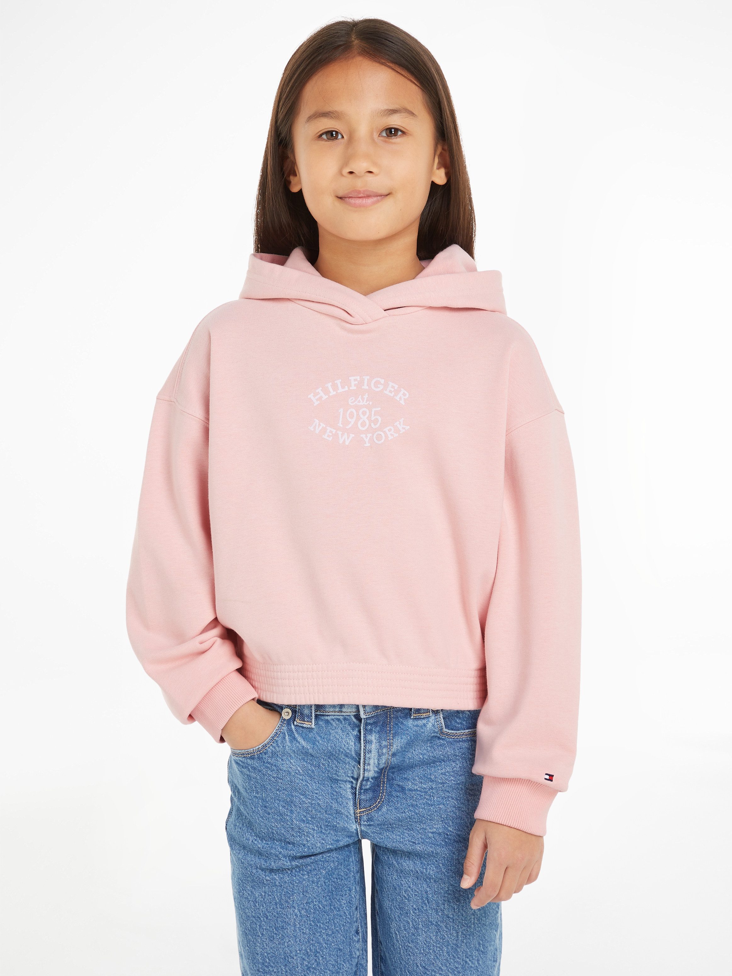 Tommy Hilfiger Kapuzensweatshirt MONOTYPE FLOCK HOODIE günstig online kaufen