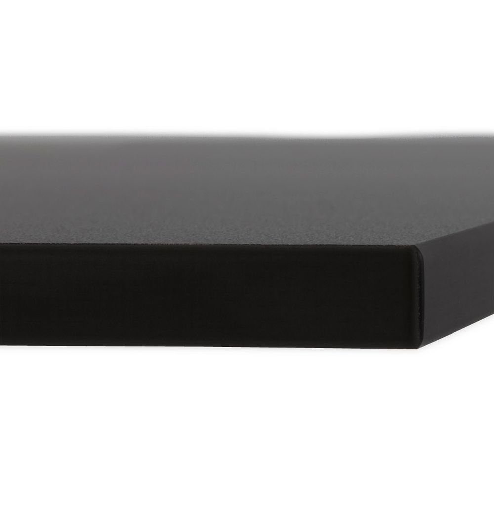 KADIMA DESIGN Tischplatte Terrasse Tischteile (black) Schwarz Plastic Schwarz-Schwarz Polym