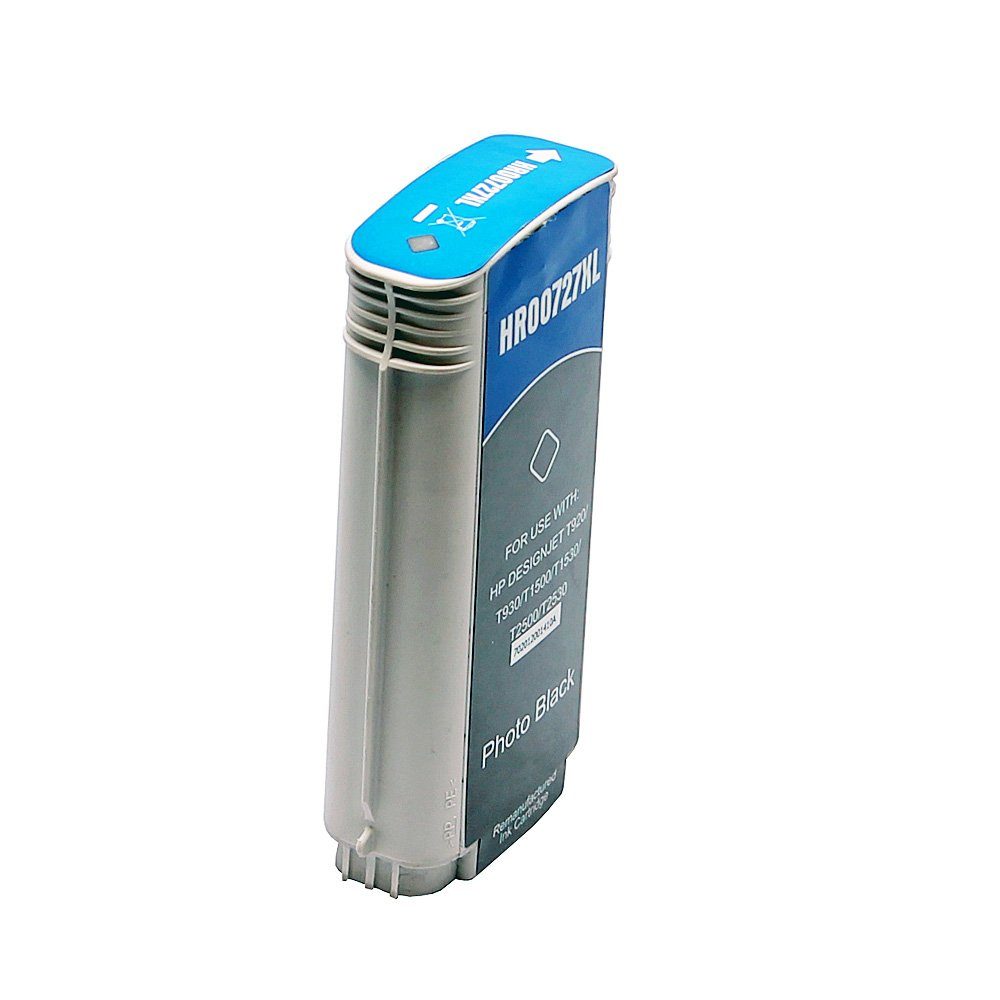 ABC Tintenpatrone (Kompatible Druckerpatrone für HP 727 Photo Schwarz Designjet T920, ABC)