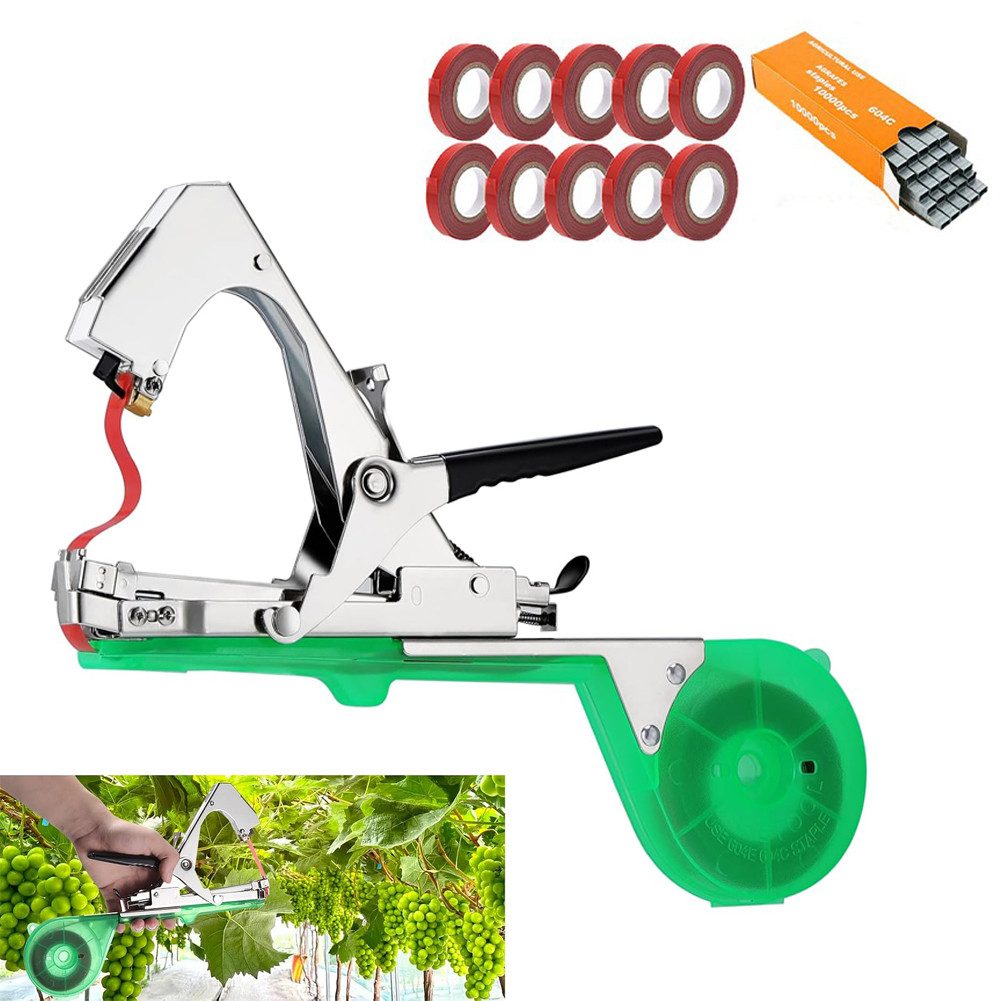 FANNOU Bindegerät Bindezange für Pflanzen, Pflanzenbindemaschine, Landwirtschaft Garten Bindemaschine, Handbindemaschine Bindewerkzeug