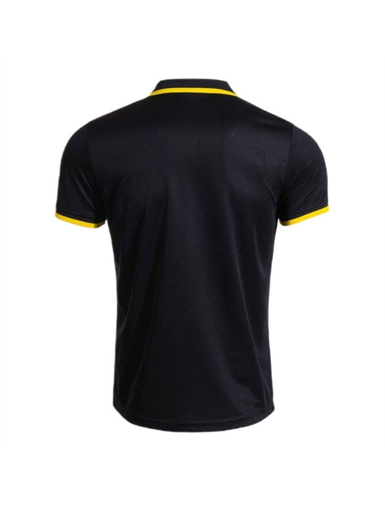 Joma Poloshirt Combi Premium (komfortable Passform, atmungsaktiv) schwarz/gelb Herren