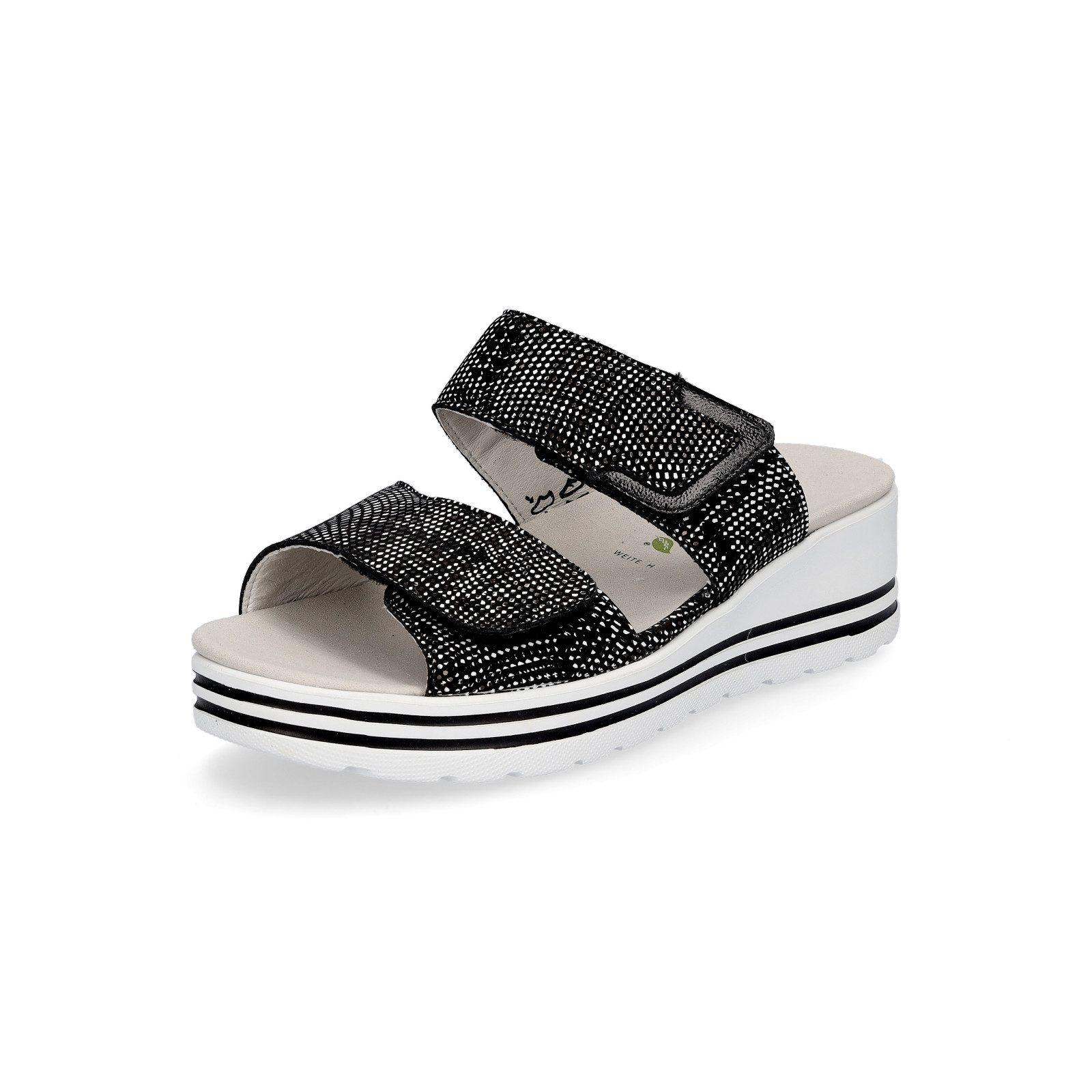 Waldläufer Waldläufer Damen Pantolette Michelle schwarz weiß Pantolette günstig online kaufen