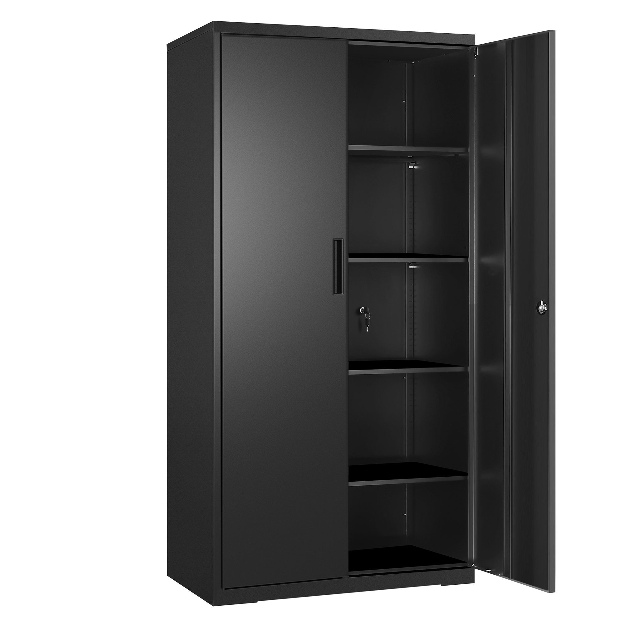 SONGMICS Aktenschrank Mehrzweckschrank, Aufbewahrungsschrank, für Garage