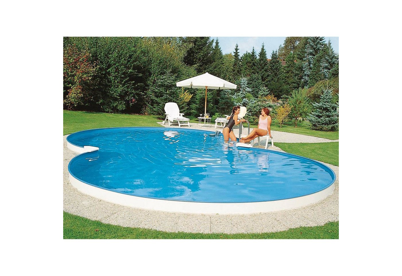 Thumbnail - Waterman Achtformpool Stahlwandpool achtform Exklusiv 725x460x150 cm, St (Einzelbecken), verzinkte Stahlwand