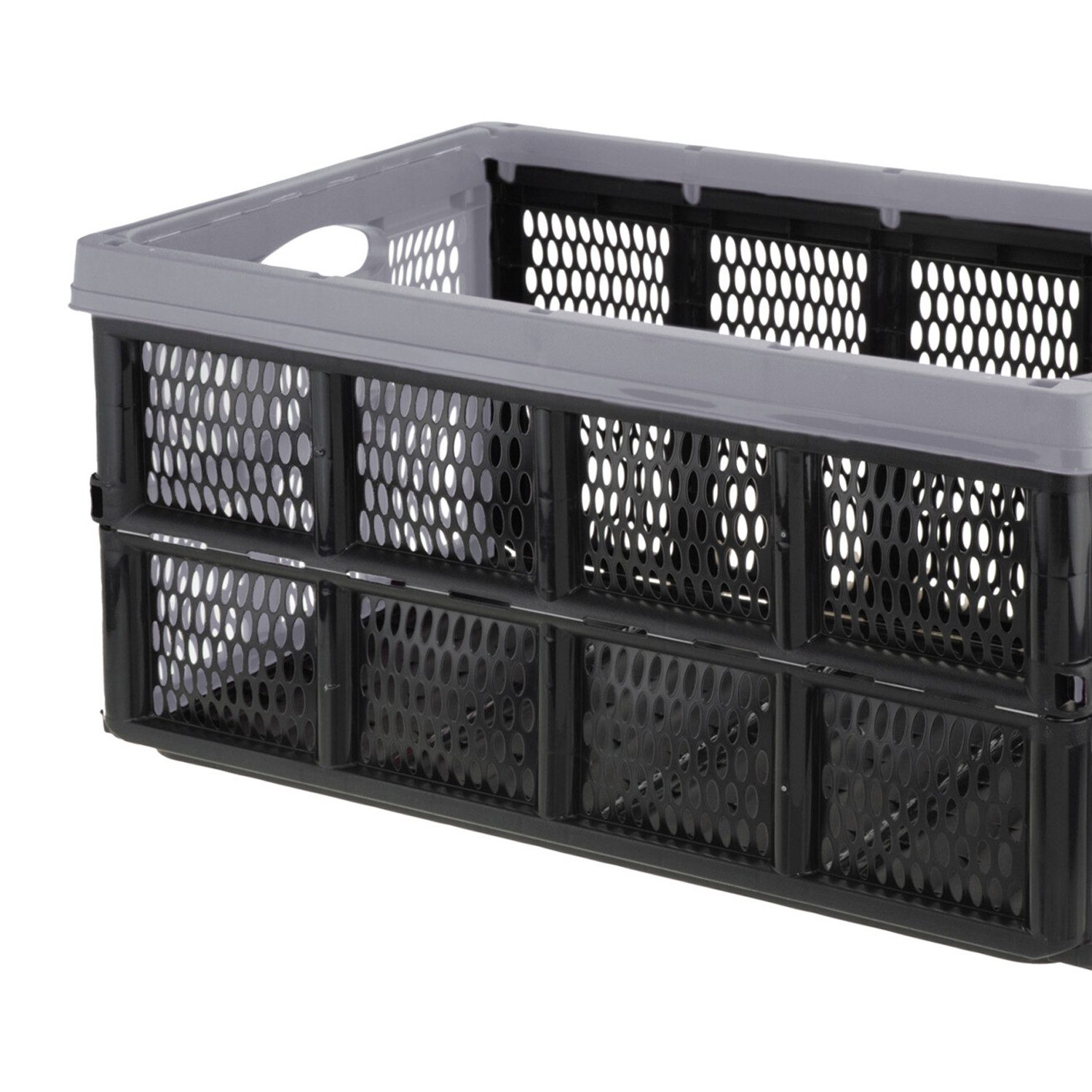 INDA-Exclusiv Uhrenbox Klappbox stapelbar 32 L Transportbox 48X35X24CM Einkaufskiste klappbar