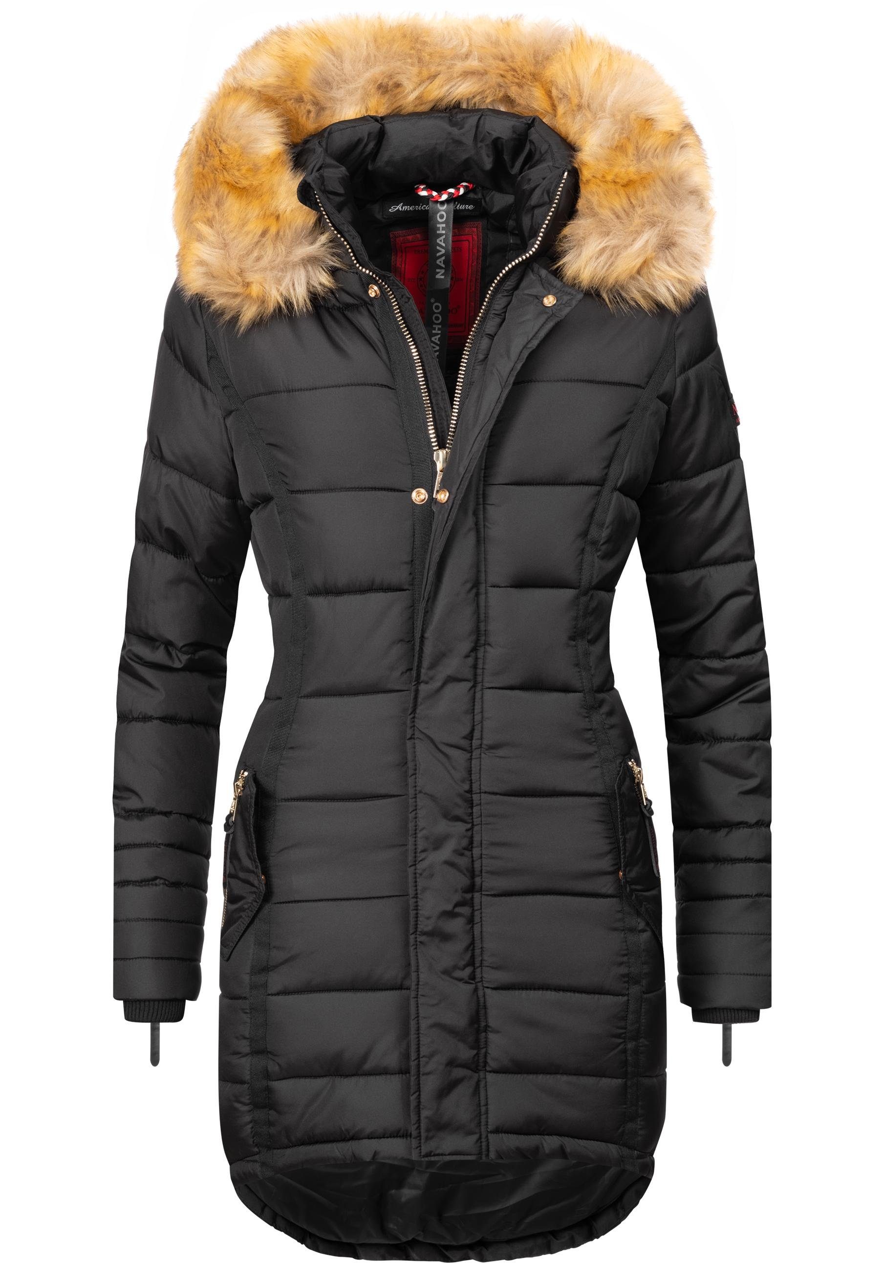 Navahoo Steppmantel Papaya hochwertiger Wintermantel m. günstig online kaufen
