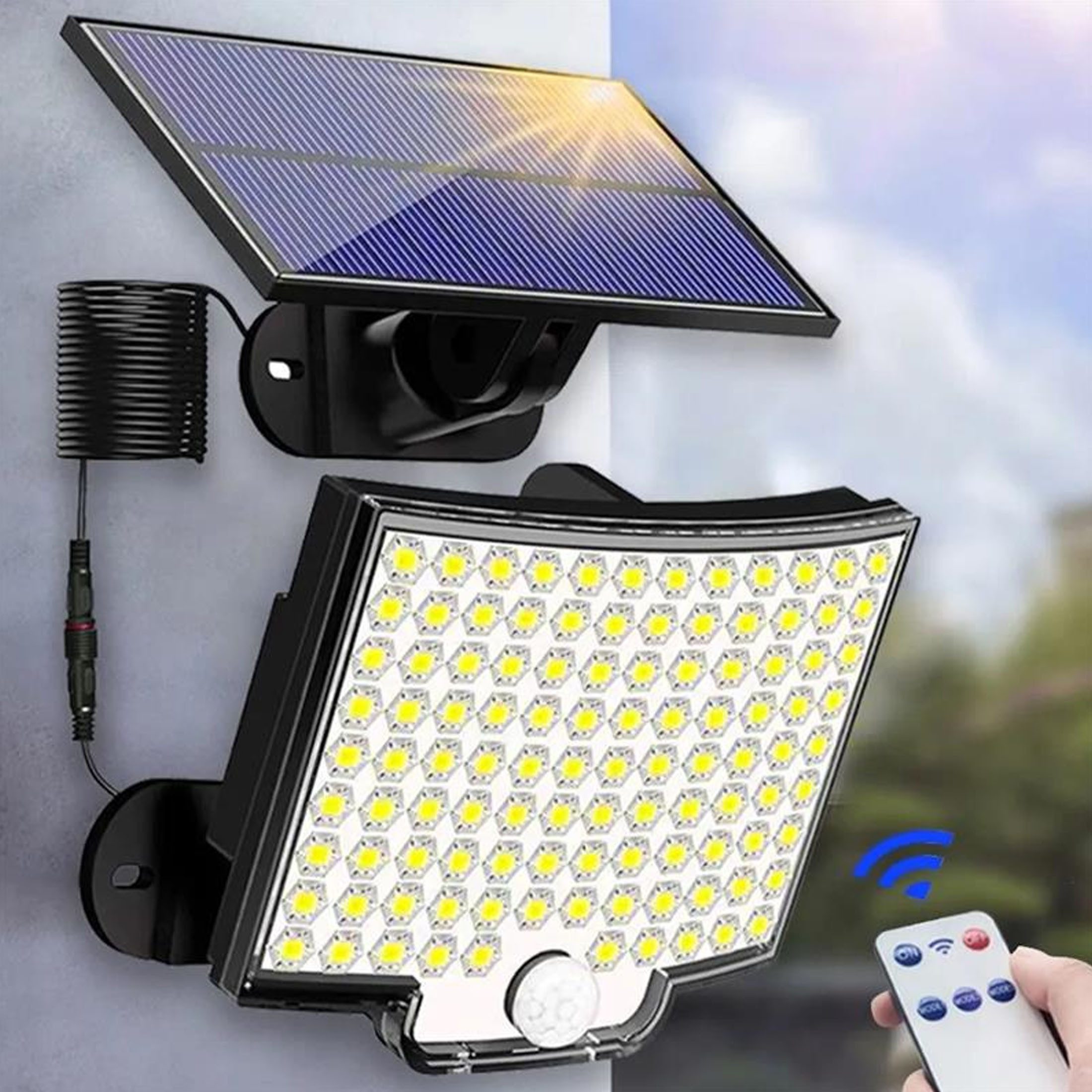 YINDN LED Solarleuchte Solarlampe mit Bewegungssensor, günstig online kaufen