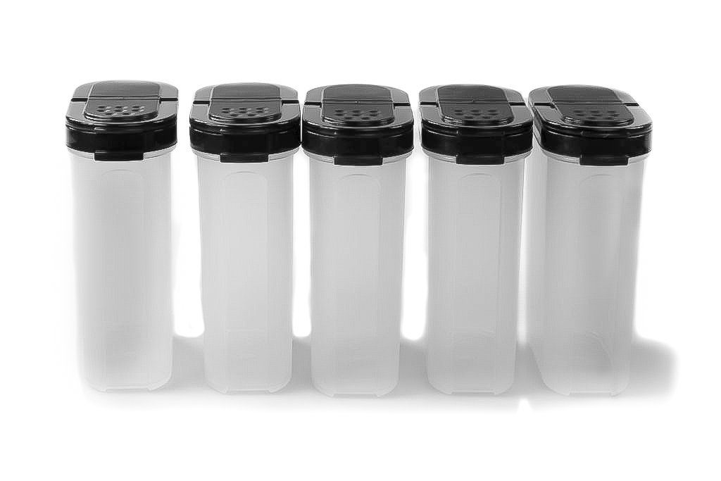 TUPPERWARE Vorratsdose Gewürz-Riese 270 ml (5) Gewürzbehälter + SPÜLTUCH
