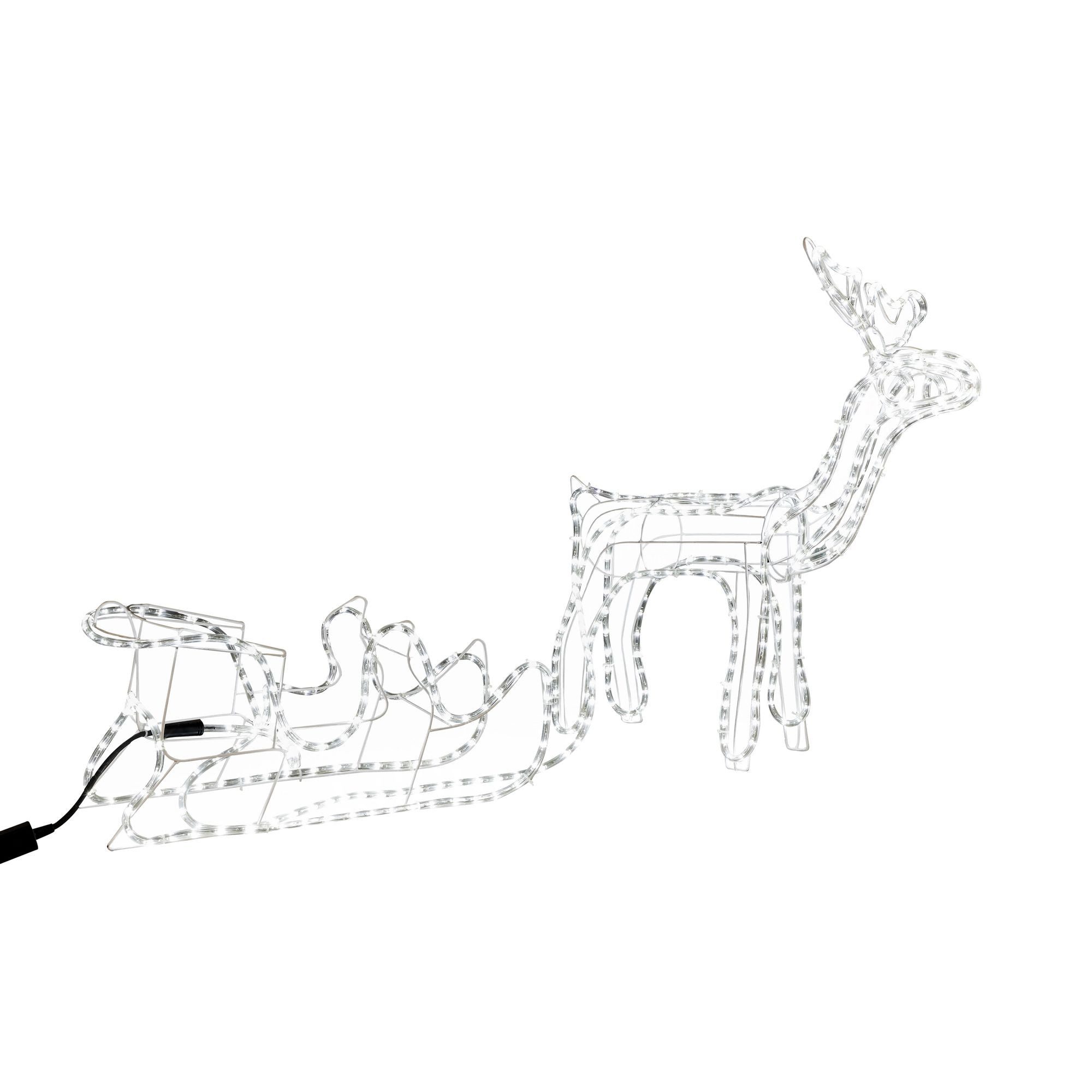 GartenHero Weihnachtsfigur Rentier Schlitten 288 LED Lichterkette innen auß günstig online kaufen