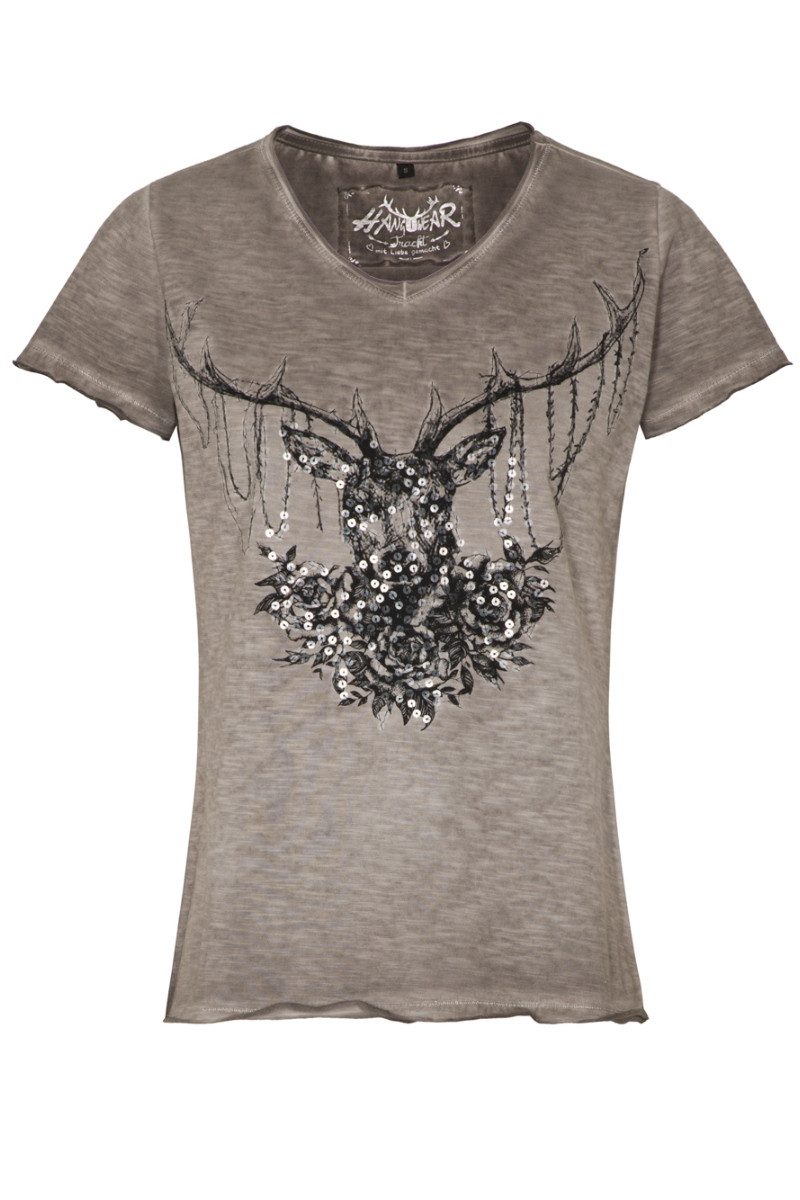 Hangowear Trachtenshirt Trachtenshirt Damen - YADIRA - greige günstig online kaufen