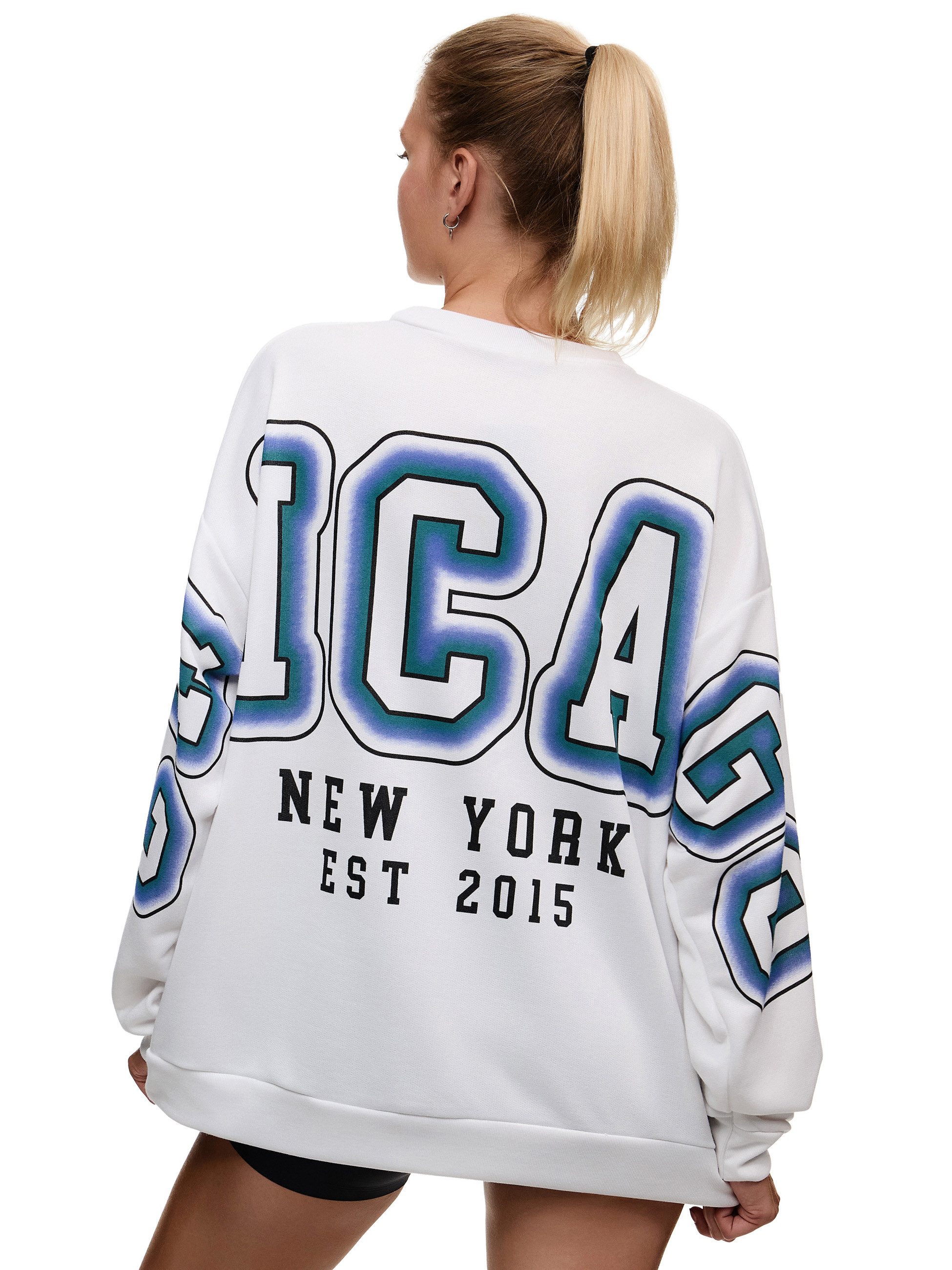 Worldclassca Sweatshirt Worldclassca Oversized Sweatshirt CHICAGO günstig online kaufen
