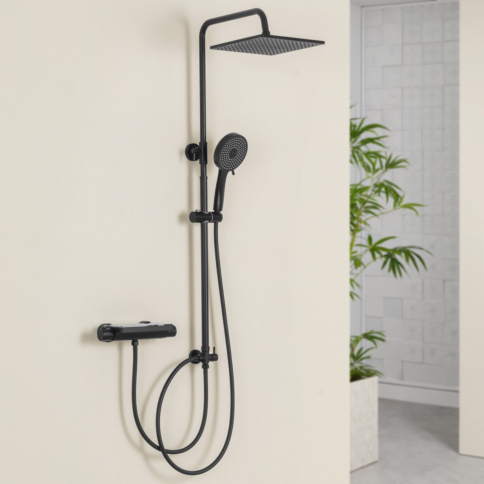 DERW MAX Duschsystem mit Handbrause Flexible günstig online kaufen
