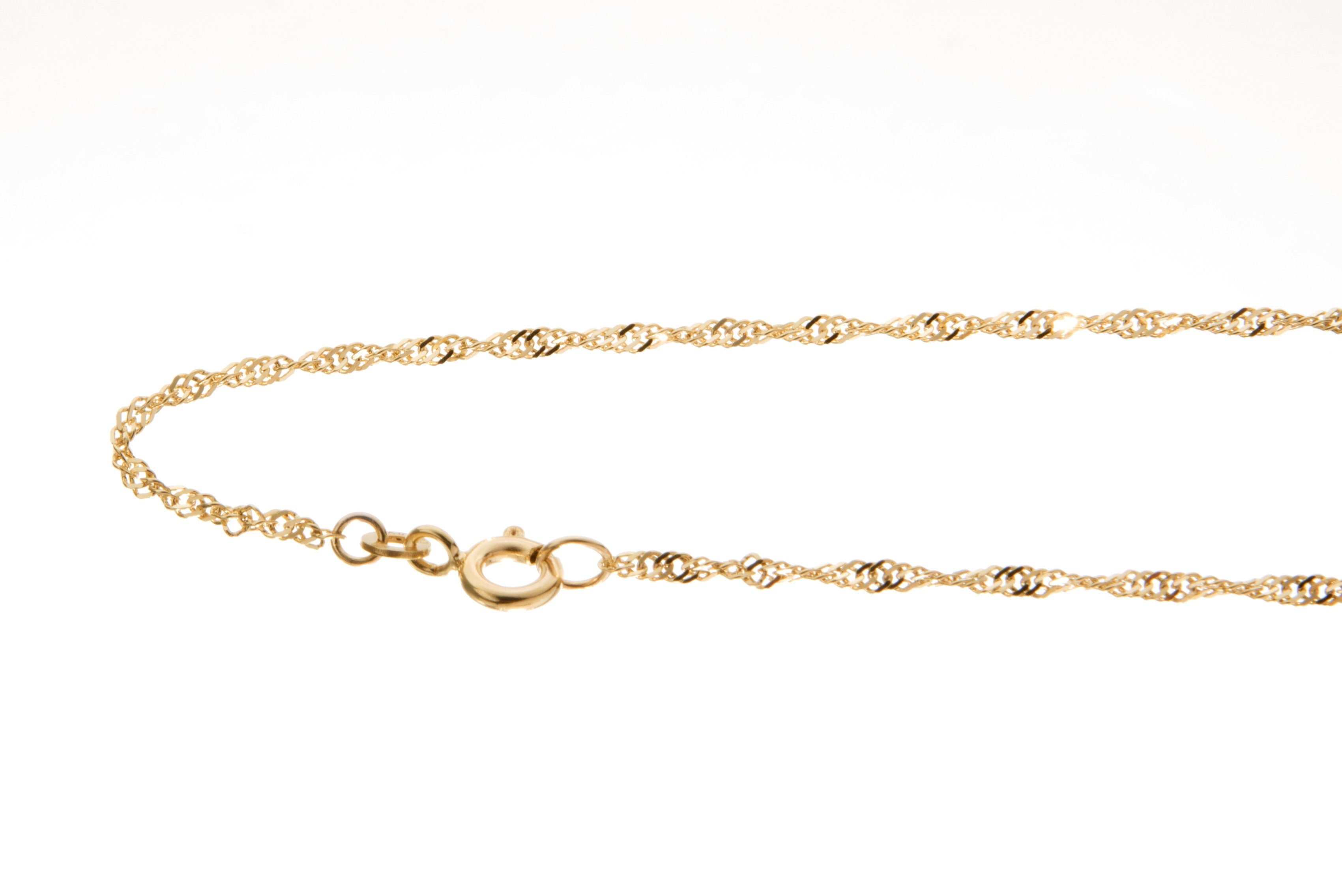 Damen Schmuck Silberkettenstore Goldkette Singapurkette 333 Gold - 1,8mm Länge wählbar von 38-90cm