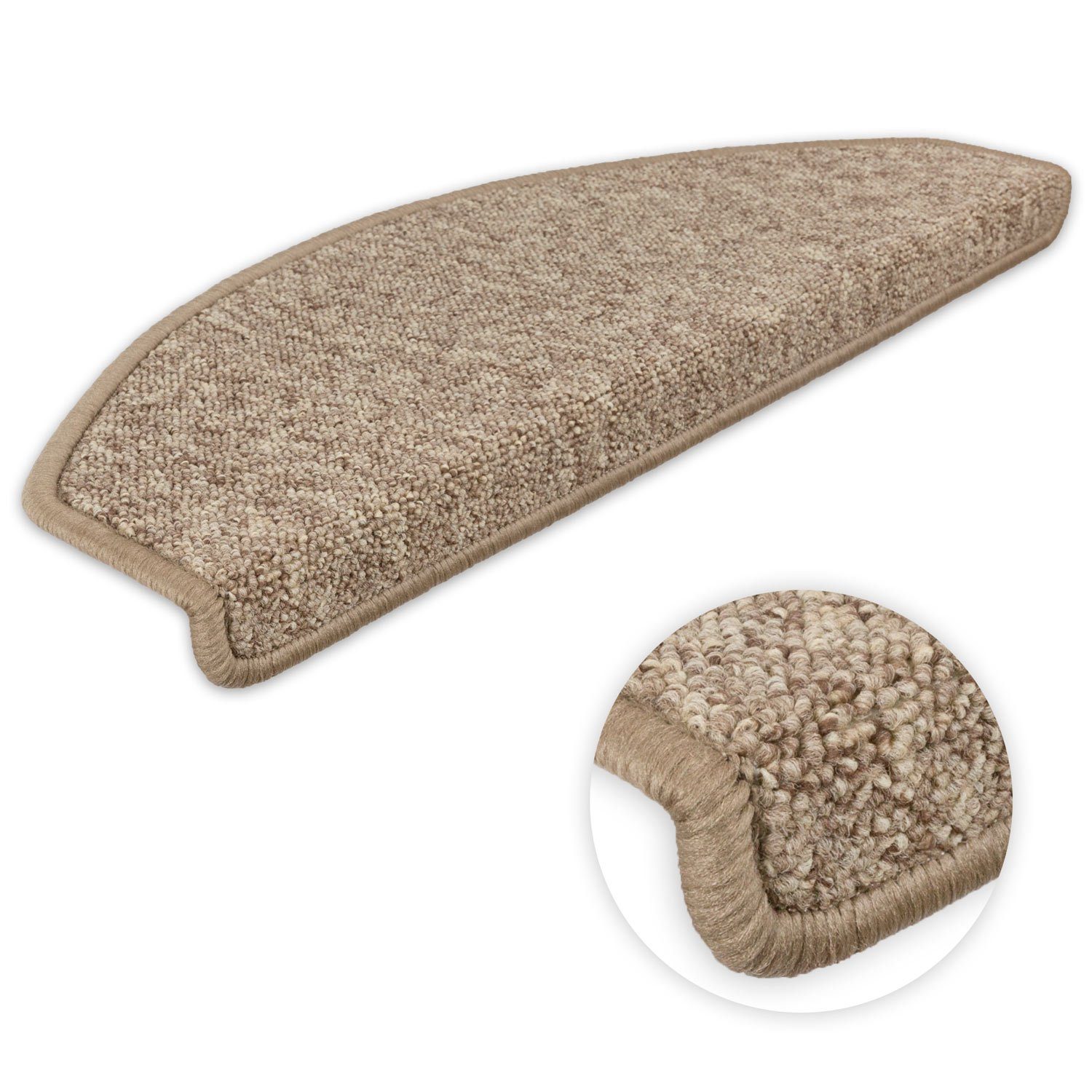 Metzker® Stufenmatte Stufenmatten Imago Halbrund Hellbraun günstig online kaufen