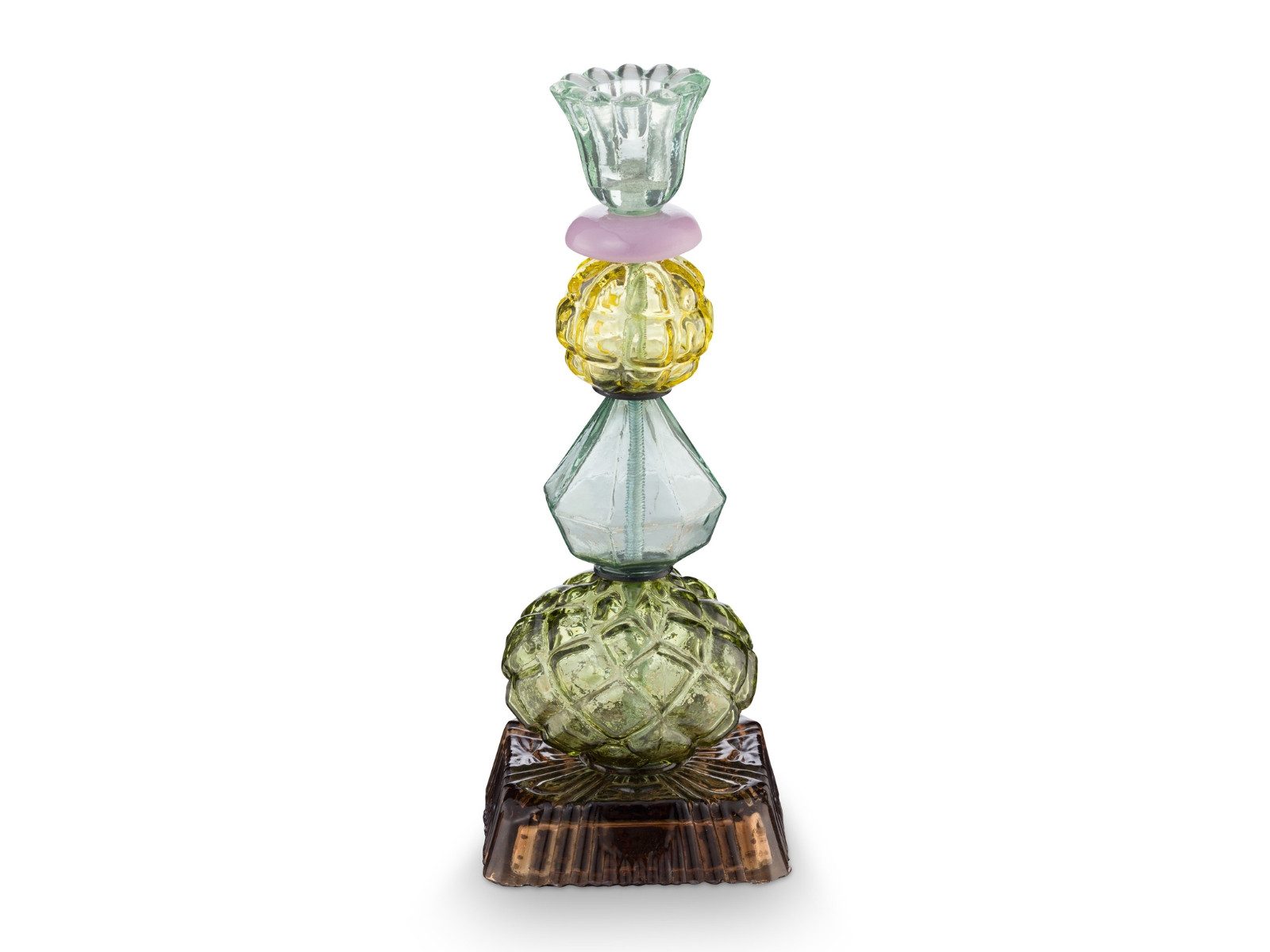 PiP Studio Kerzenhalter Glass Beads Kerzenhalter grün 23,5cm.