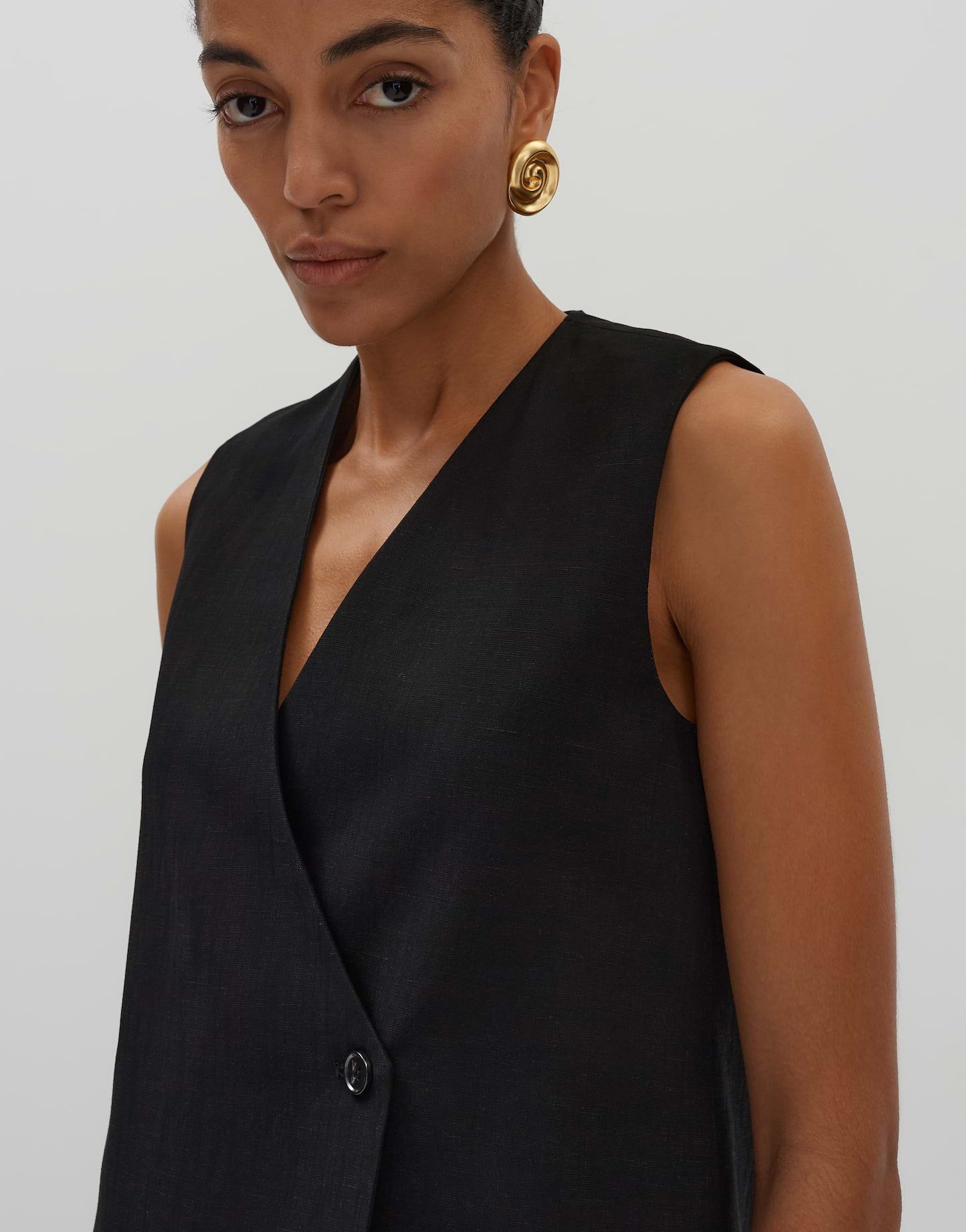 someday Anzugweste NABRIL aus Viskose Leinen Mix