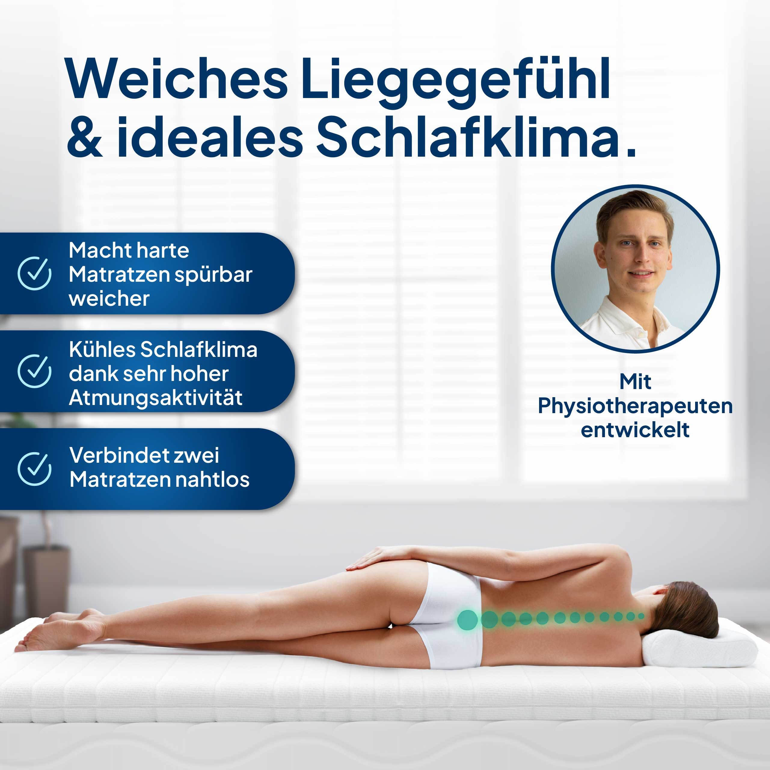 AM Qualitätsmatratzen, Topper für Boxspringbett, Druckentlastend, günstig online kaufen