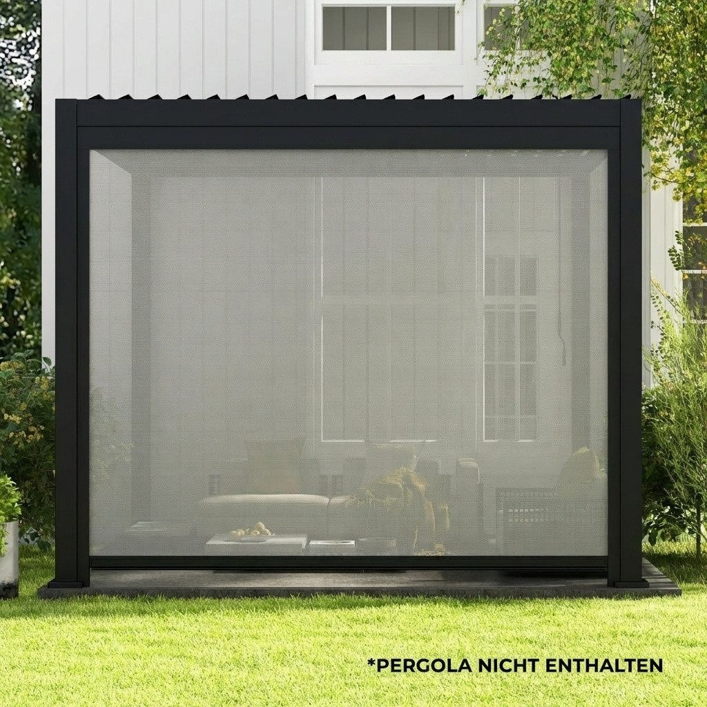 Mirador Pergola Seitenrollo 3m/4m für 111DA Pergola, (Packung, 1-tlg), Sonnenschutzrollo für Pergola "Mirador" Anthrazit