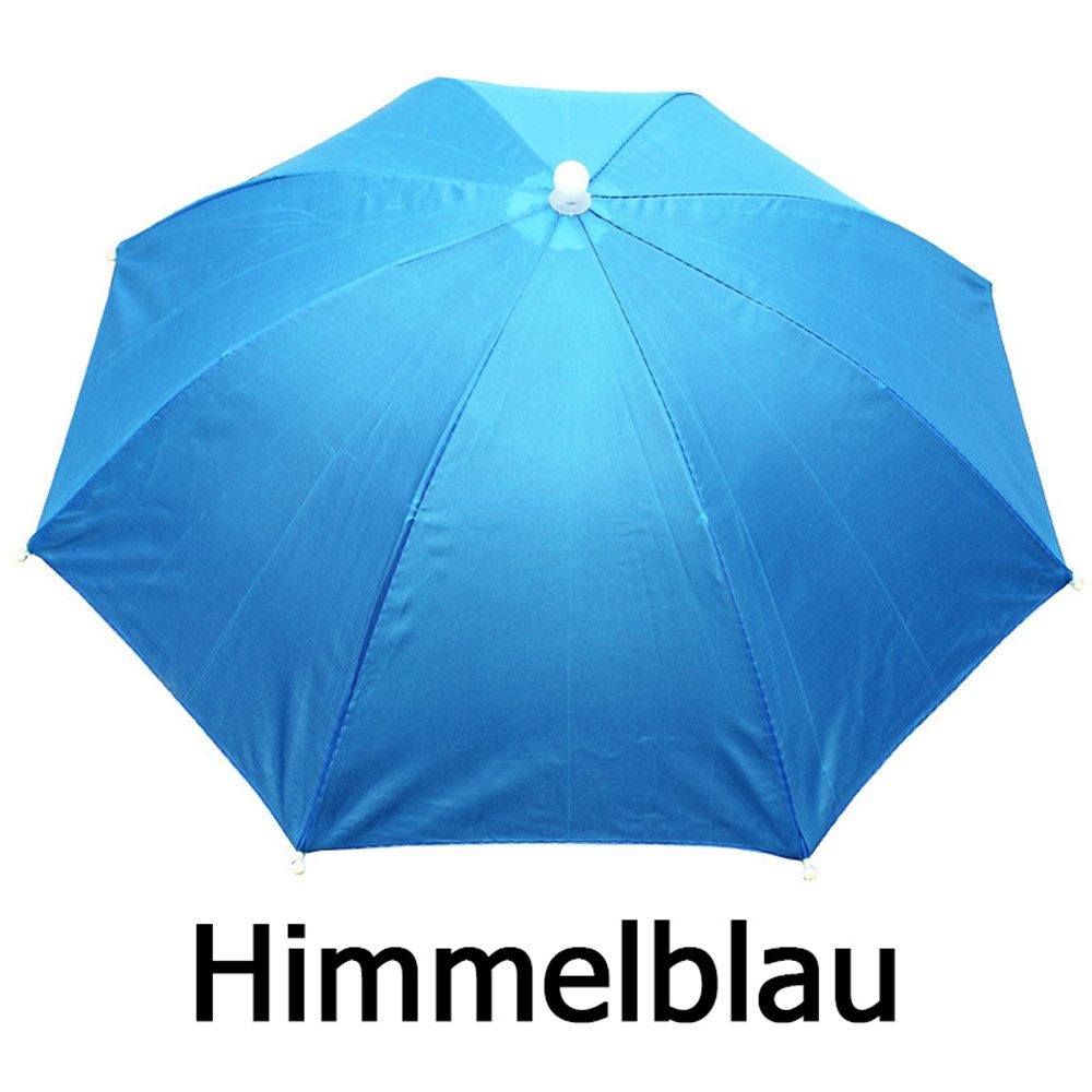 RefinedFlare Angelschirm 1 Stück tragbarer Regenschirmhut, faltbarer Sonnenschutz-UV-Hut, Geeignet für Camping, Angeln, Strand, Outdoor-Aktivitäten