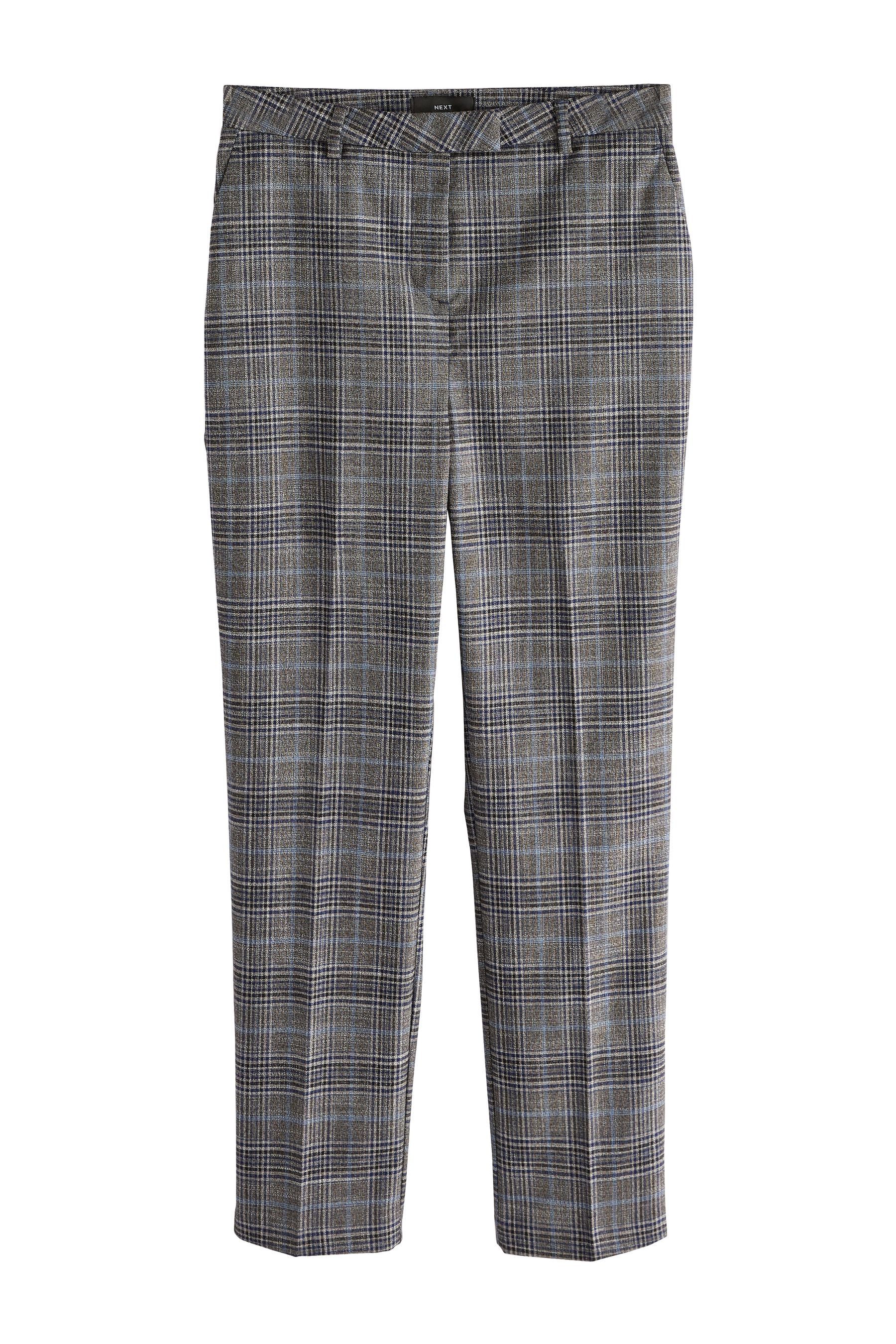 Next Anzughose Karierte Hose mit schmalem Bein, Kurzgröße (1-tlg) günstig online kaufen