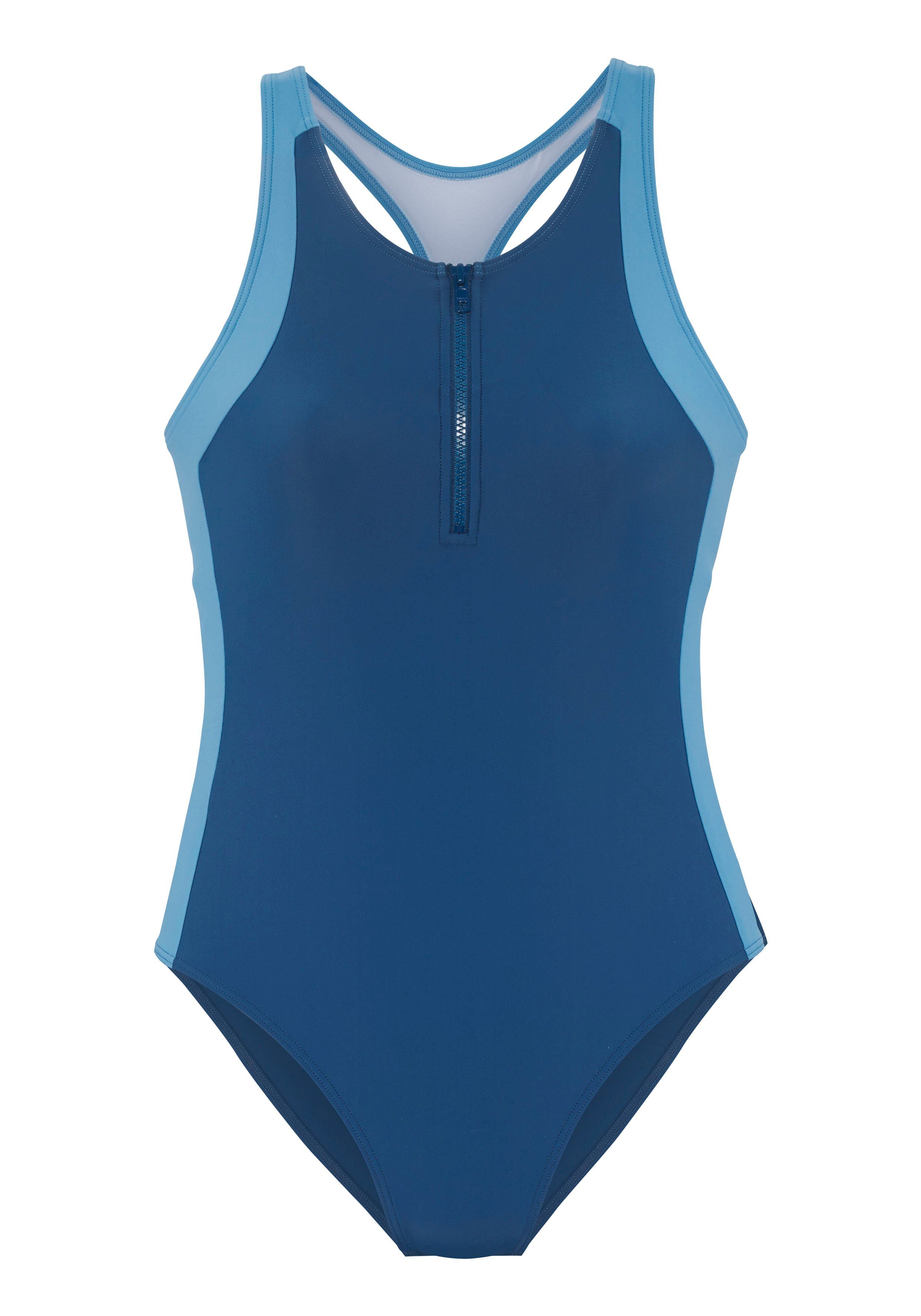 LASCANA ACTIVE Badeanzug Oceana mit kurzem Frontreißverschluss – Bild 2 von 5
