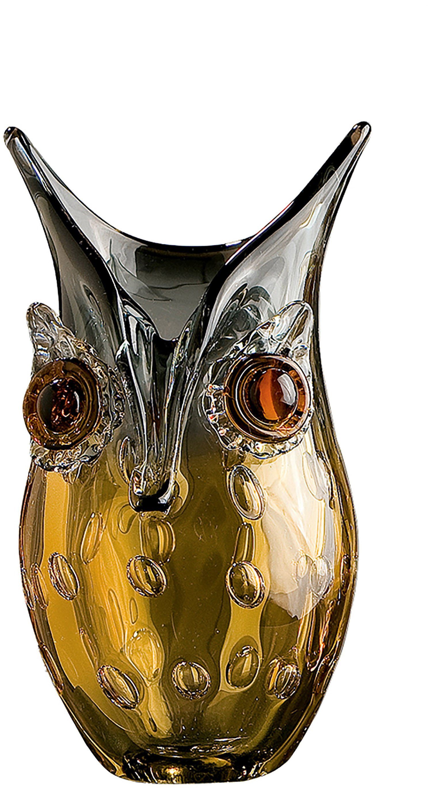 GILDE GLAS art Dekovase Eule günstig online kaufen