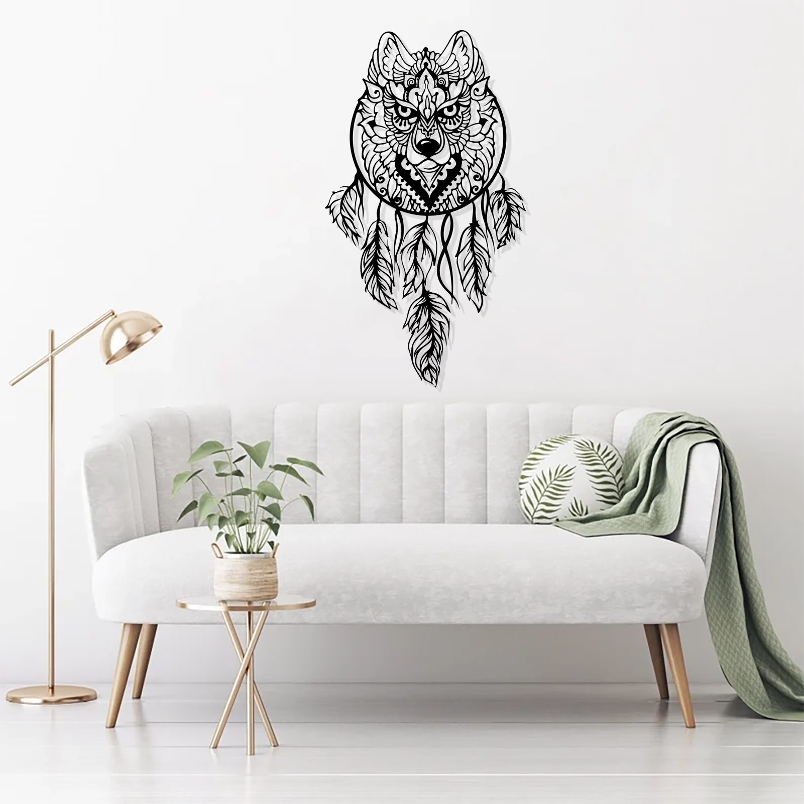Jumpeak Wanddekoobjekt Löwe Element Metall Wanddekoration, Natur, Kunstwerk, Metall, Hergestellt aus Metall,Schwarz,Weiß,4 Größe