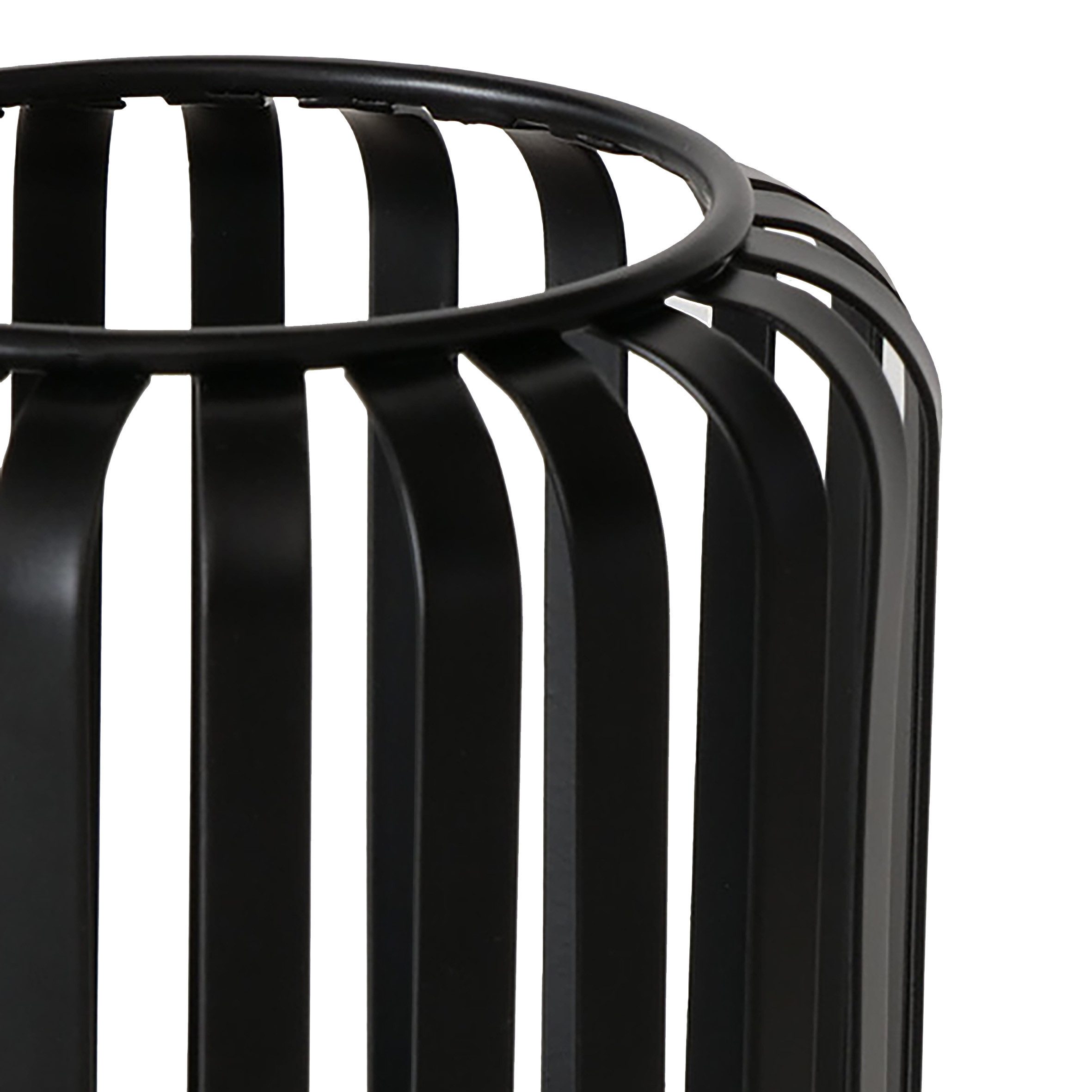 Spetebo Windlicht Kerzenhalter aus Metall in schwarz 12 x 10 cm (Anzahl, 2 St., Stück), für Stumkenkerzen oder Teelichter