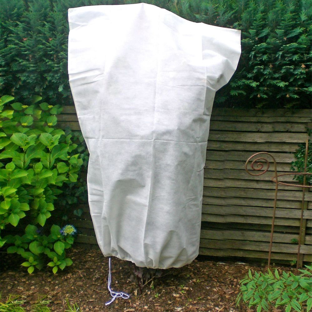 BALOU Winterschutzvlies Winterschutz für Pflanzen, Mit Kordel und Stopper