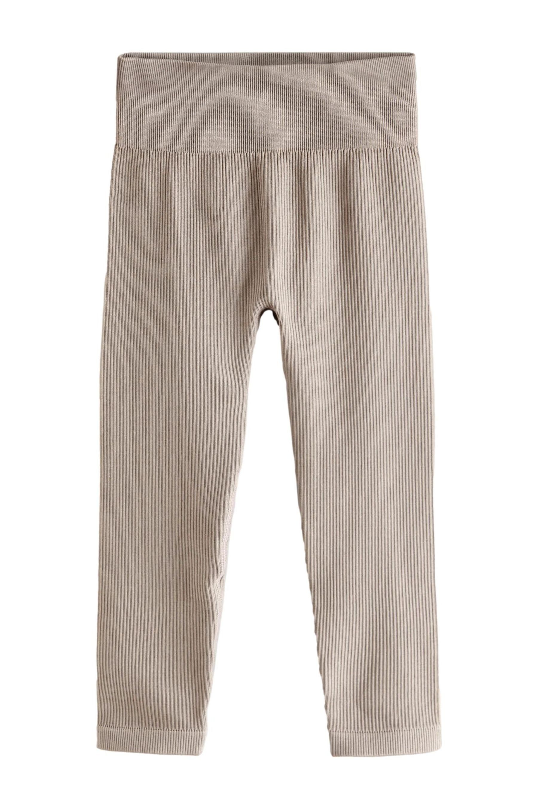 Leggings Nahtlos Gerippte Leggings mit hoher Taille