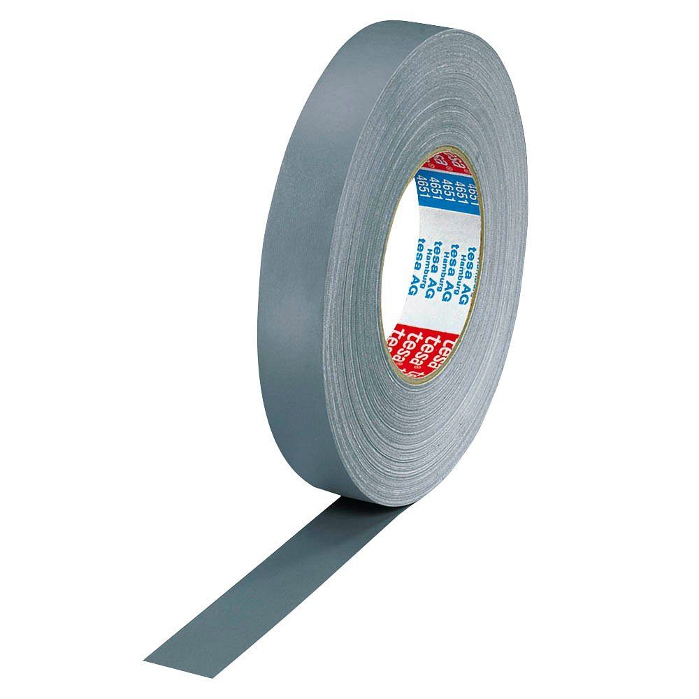 Klebeband 50 Meter Gewebeband 4651 Premium 25mm - grau