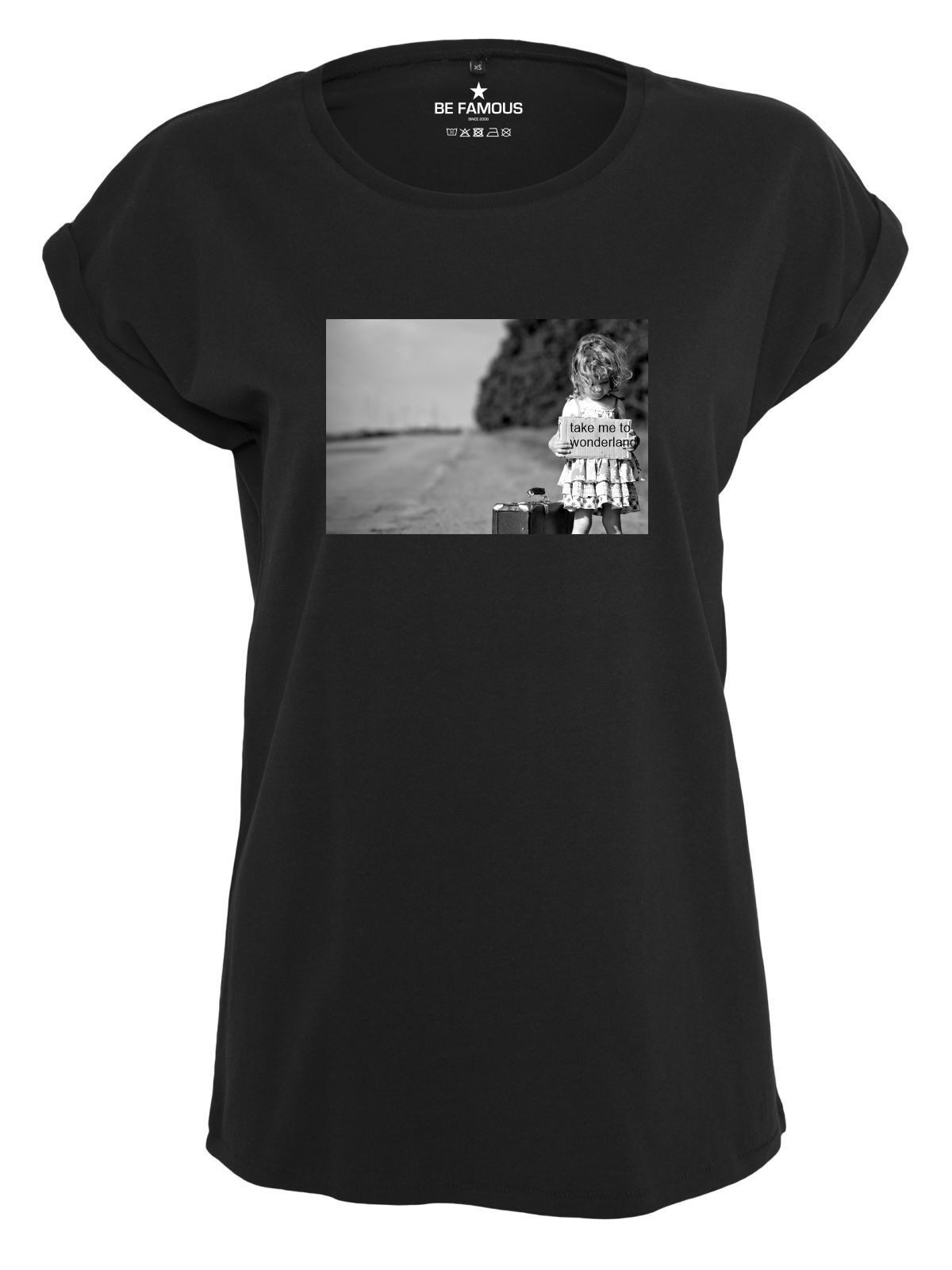 Be Famous Print-Shirt Classic Roll Up günstig online kaufen