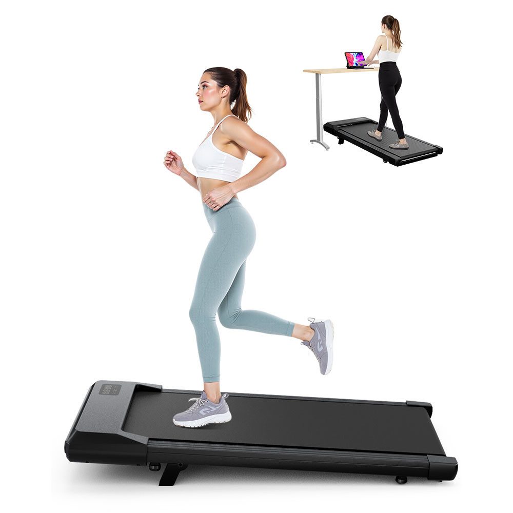 DEERRUN Laufband Deerrun Walking Pad mit Steigung 6% Laufband für Zuhause max 6km/h