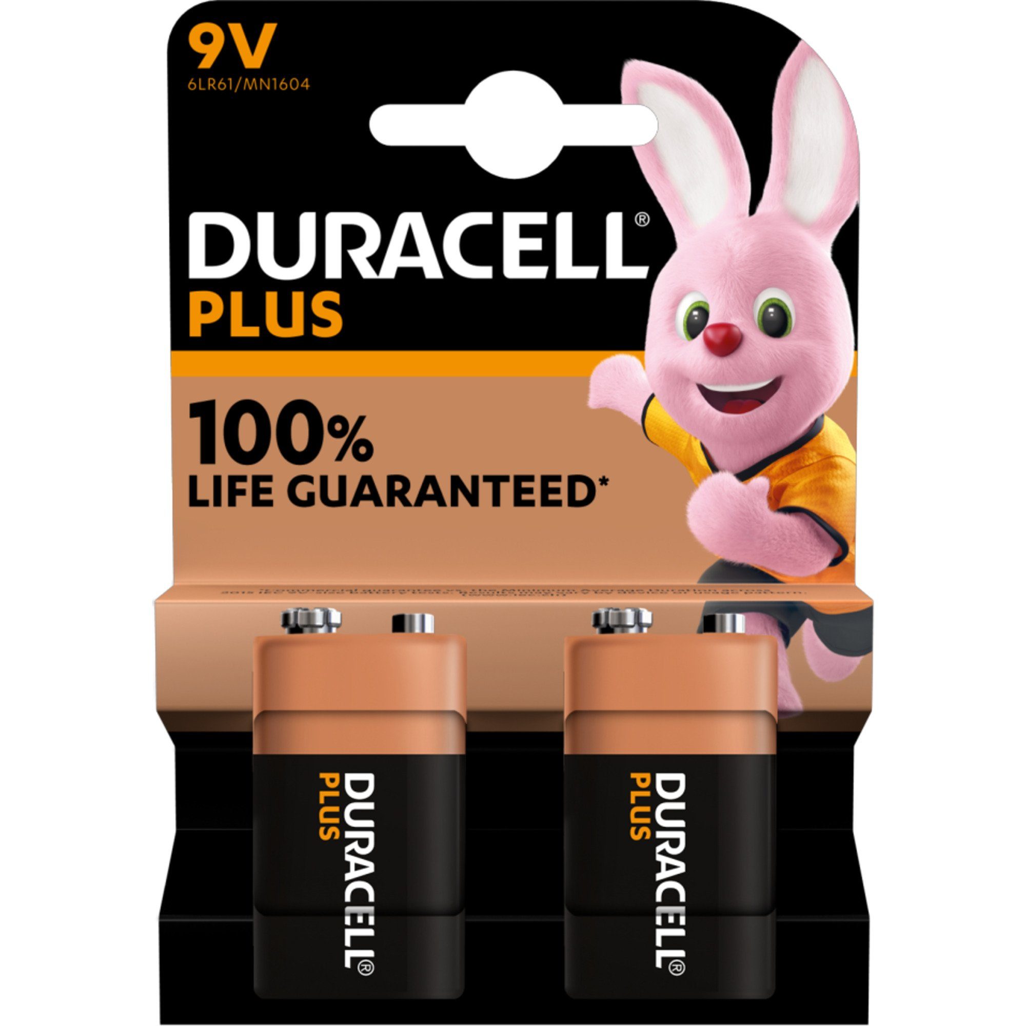 Duracell Duracell Plus, Batterie, (2 Stück, E-Block Batterie