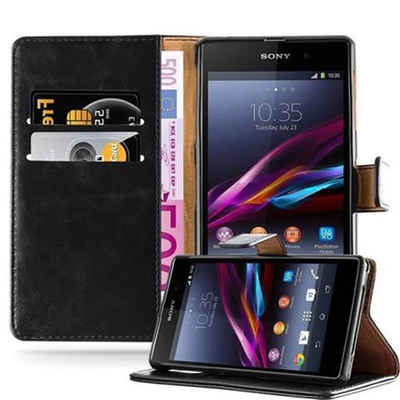 Cadorabo Handyhülle Sony Xperia Z1 Sony Xperia Z1, Klappbare Handy Schutzhülle - Hülle - mit Standfunktion und Kartenfach