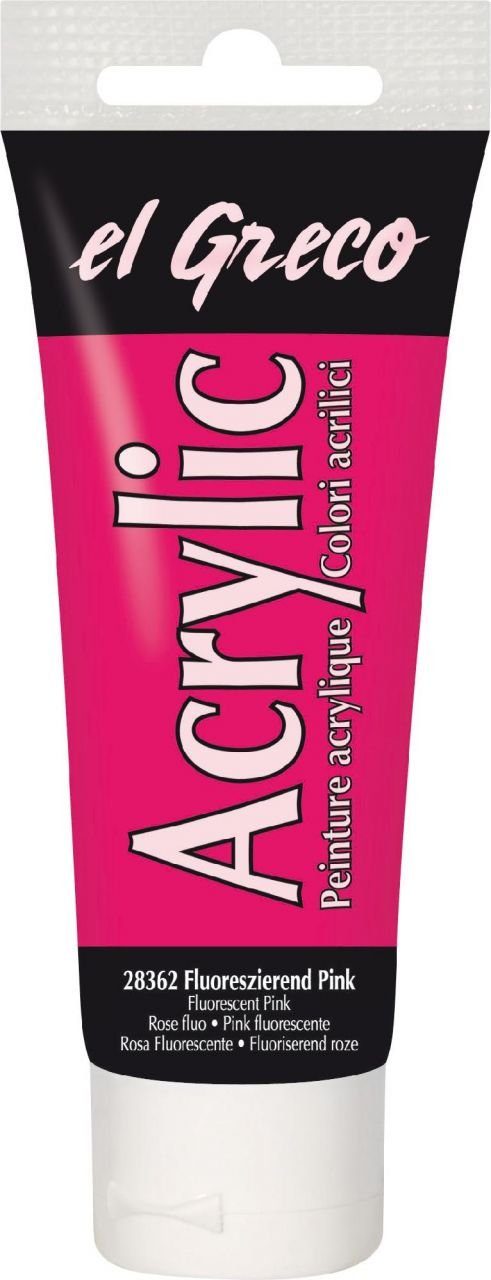 Kreul Acryl-Buntlack Kreul el Greco Acrylic Tube fluoreszierend pink 75