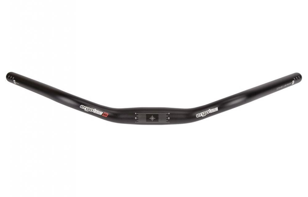 Fahrradlenker Ergotec Lenkerbügel Trekking Alu Ø 31,8 mm 590 mm schwarz/matt 47°