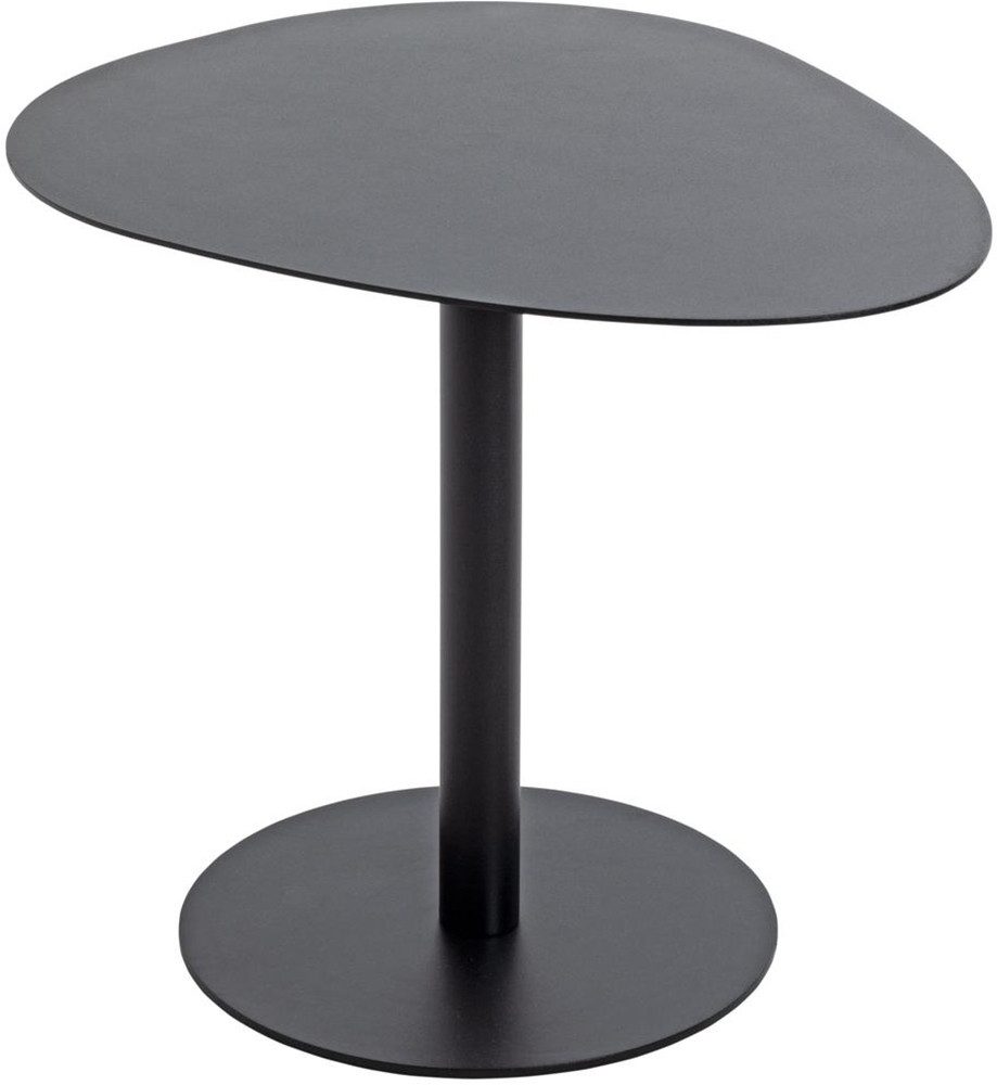 GILDE Beistelltisch Beistelltisch, organisch, "Organic", Metall, schwarz (1-St), Ablage, Dekoration, modern, Wohnraum, Einrichtung, Stellfläche