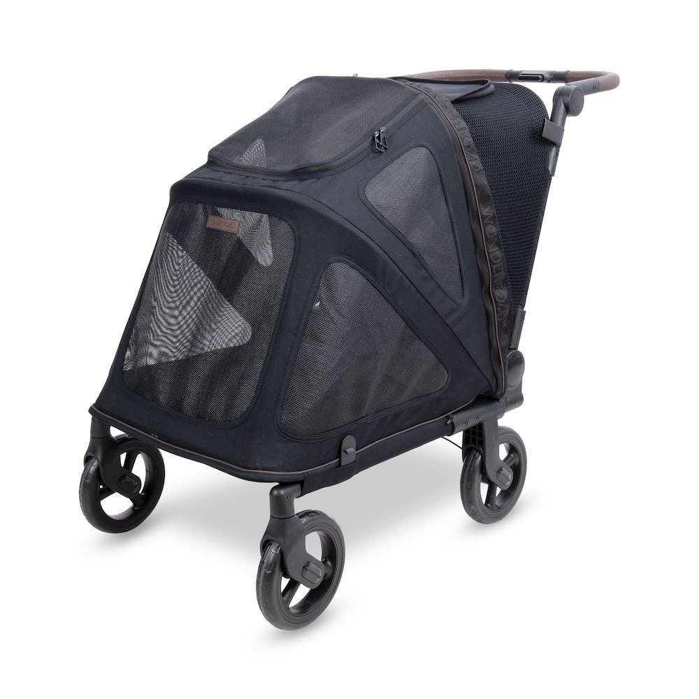 Wonderfold Hunde-Transportbox PFL Pet Medium Premium Hundebuggy - Farbe: Jet Black
