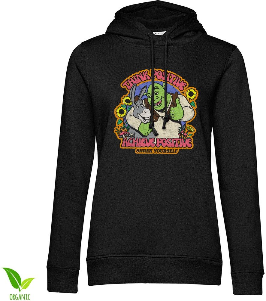Shrek Hoodie Think Positive - Achieve Positive Girly Hoodie