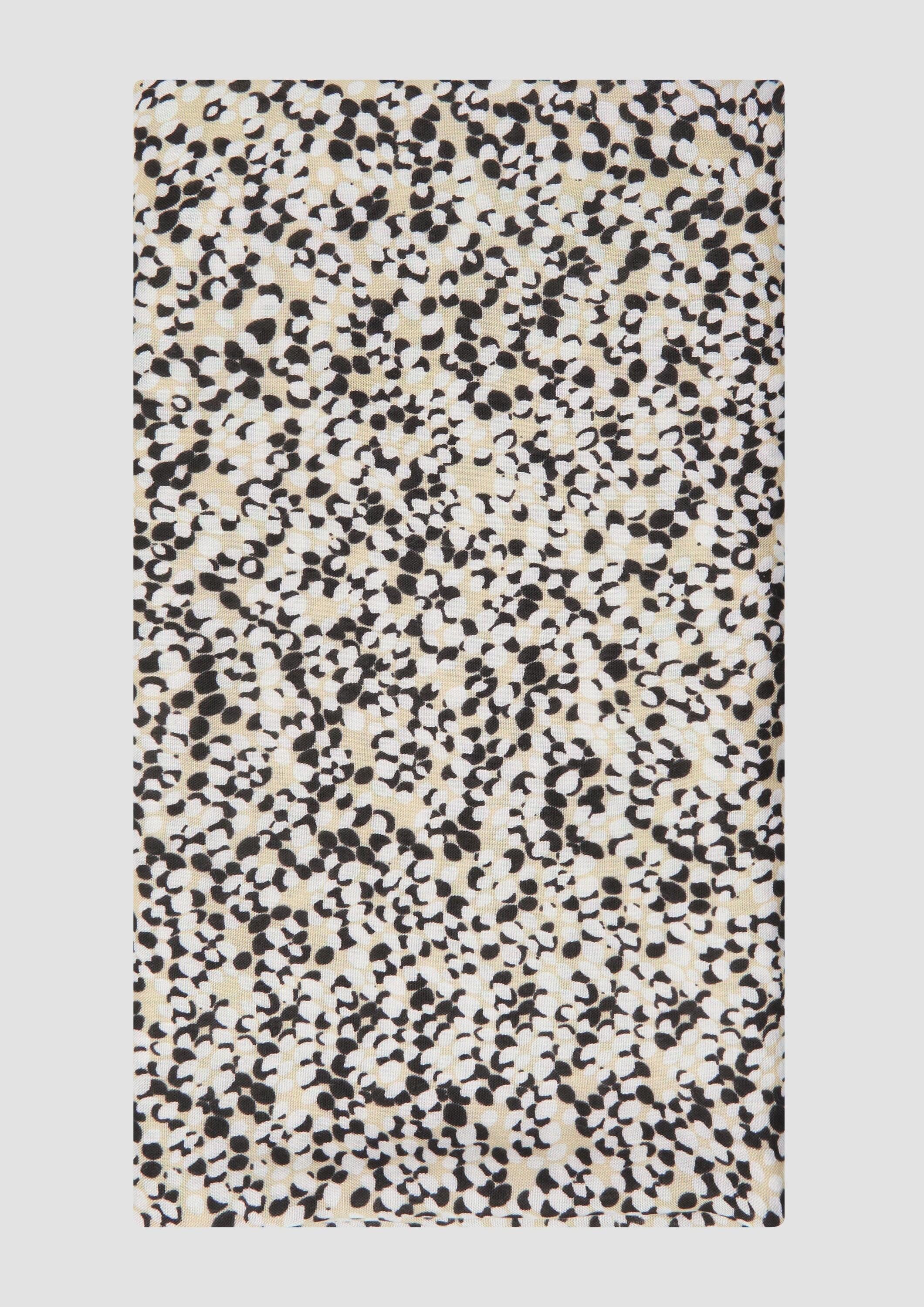 s.Oliver Loop Snood, Gemusterter Loop-Schal aus Viskose